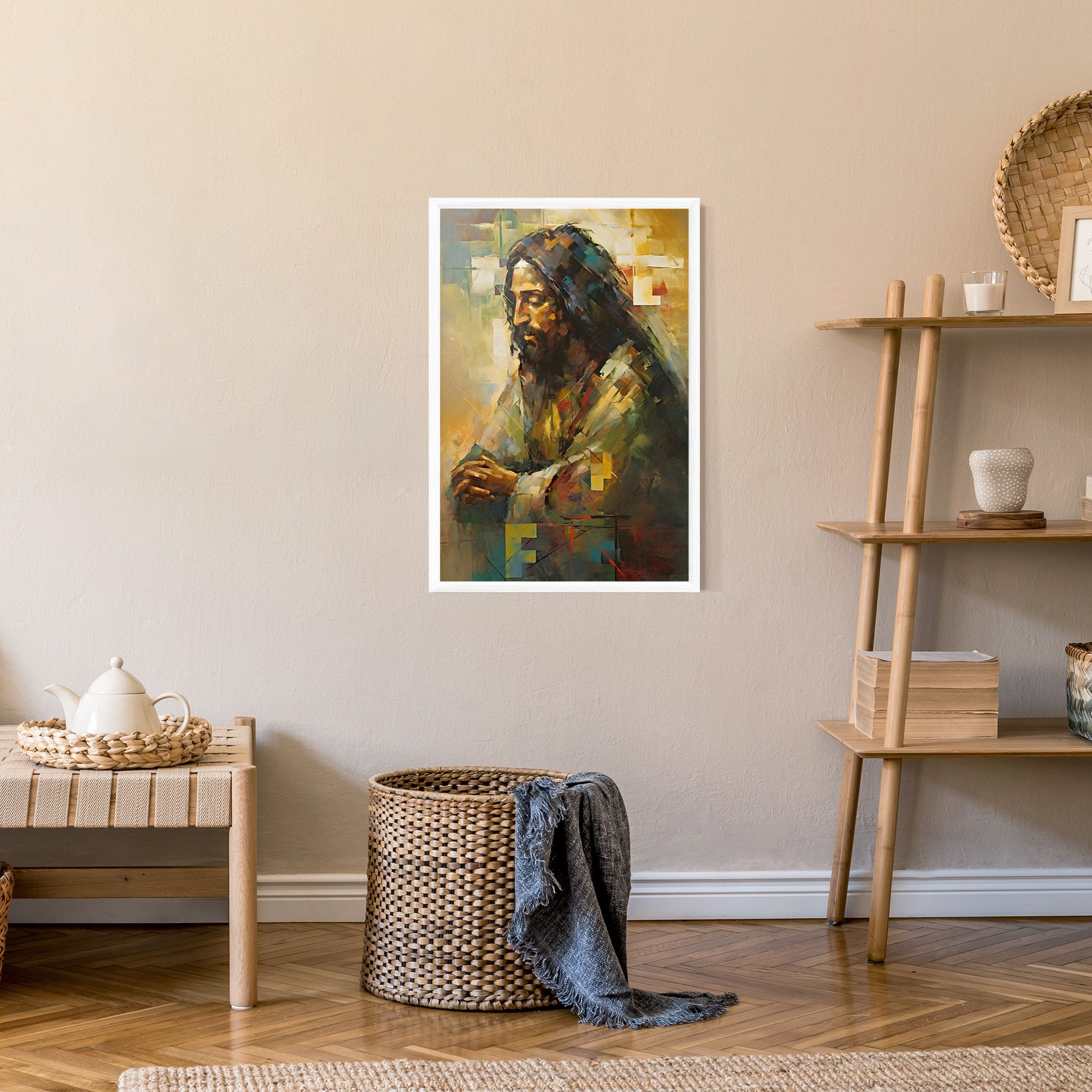 Christ Painting Art mockup 9
