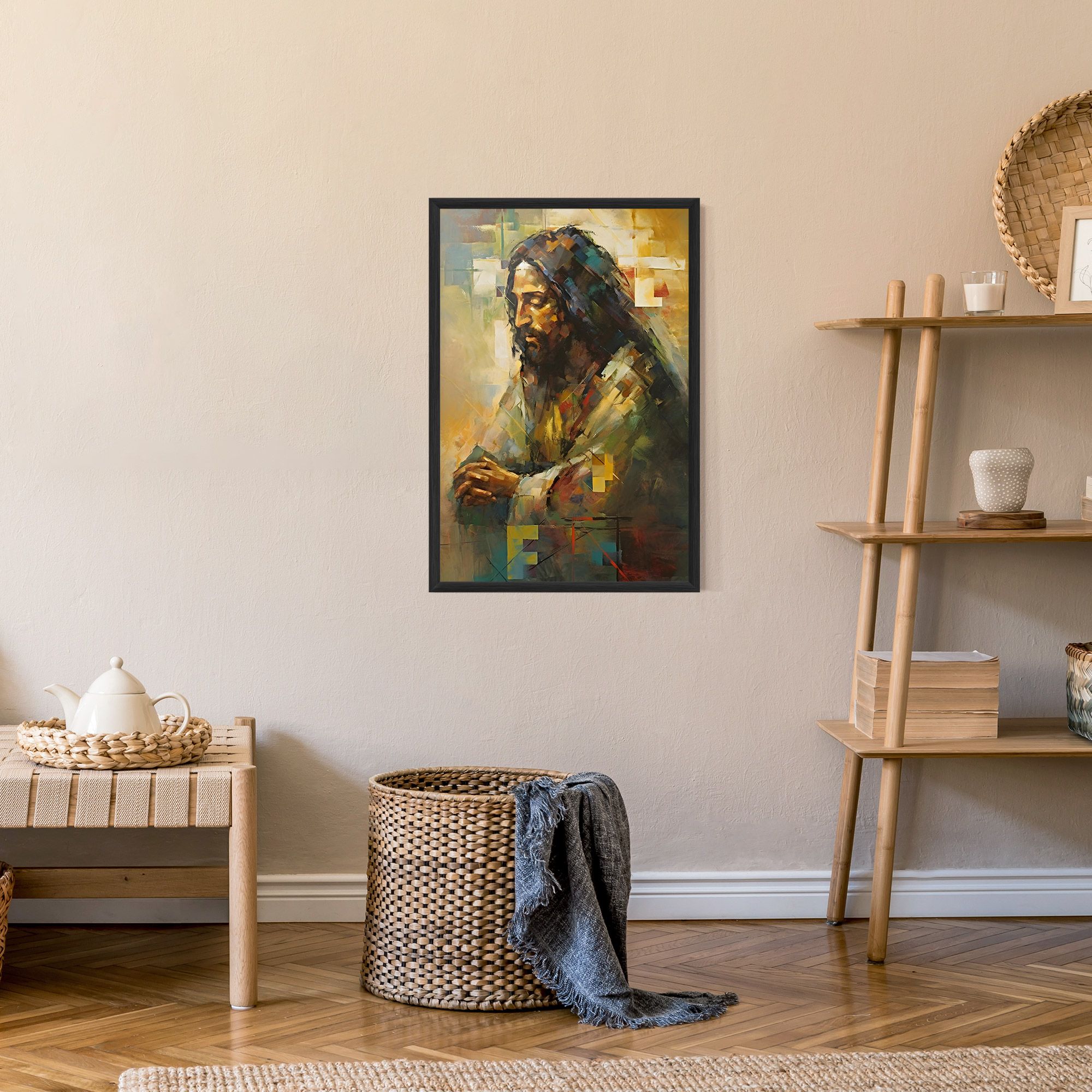 Christ Painting Art mockup 9
