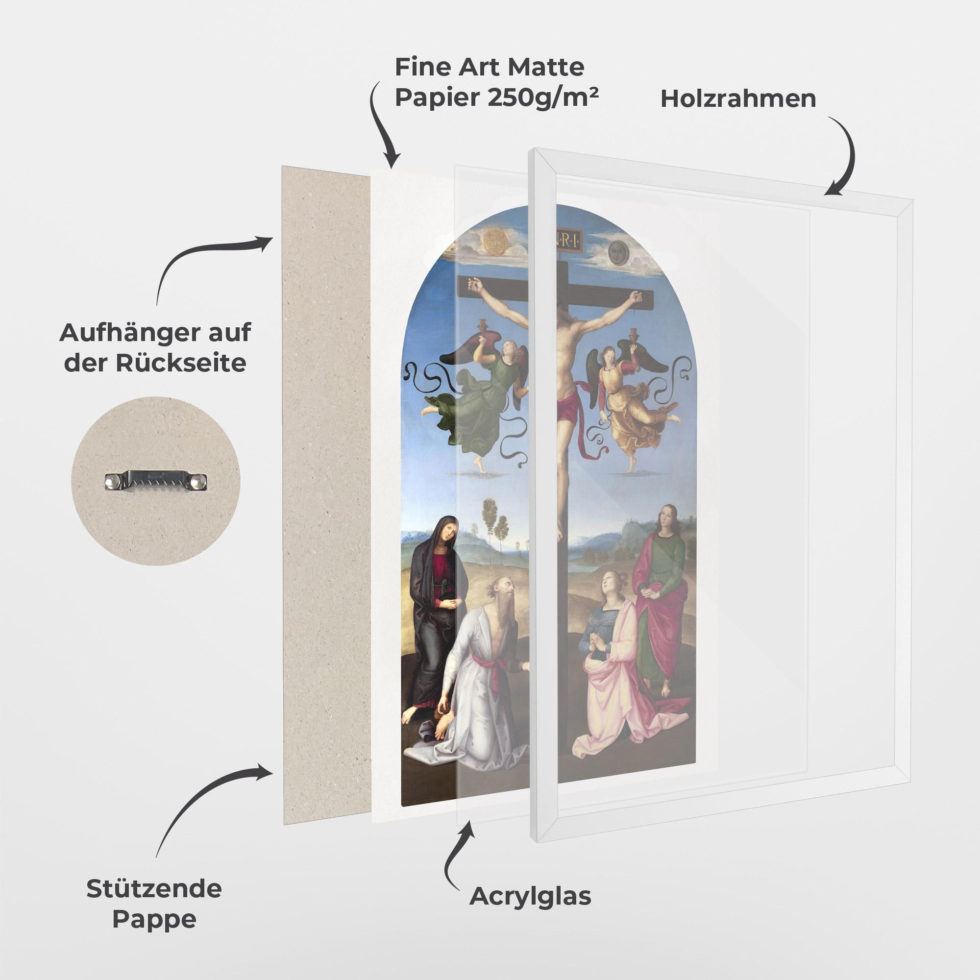 Gerahmte Poster Blue Sky Jesus mockup 1