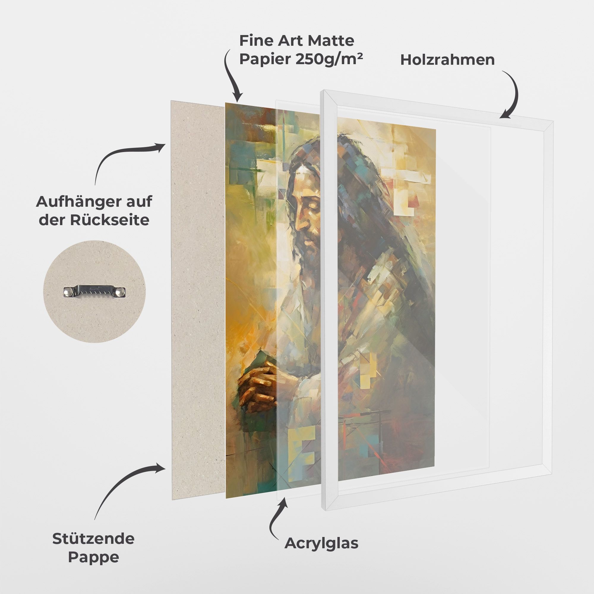 Christ Painting Art mockup 1