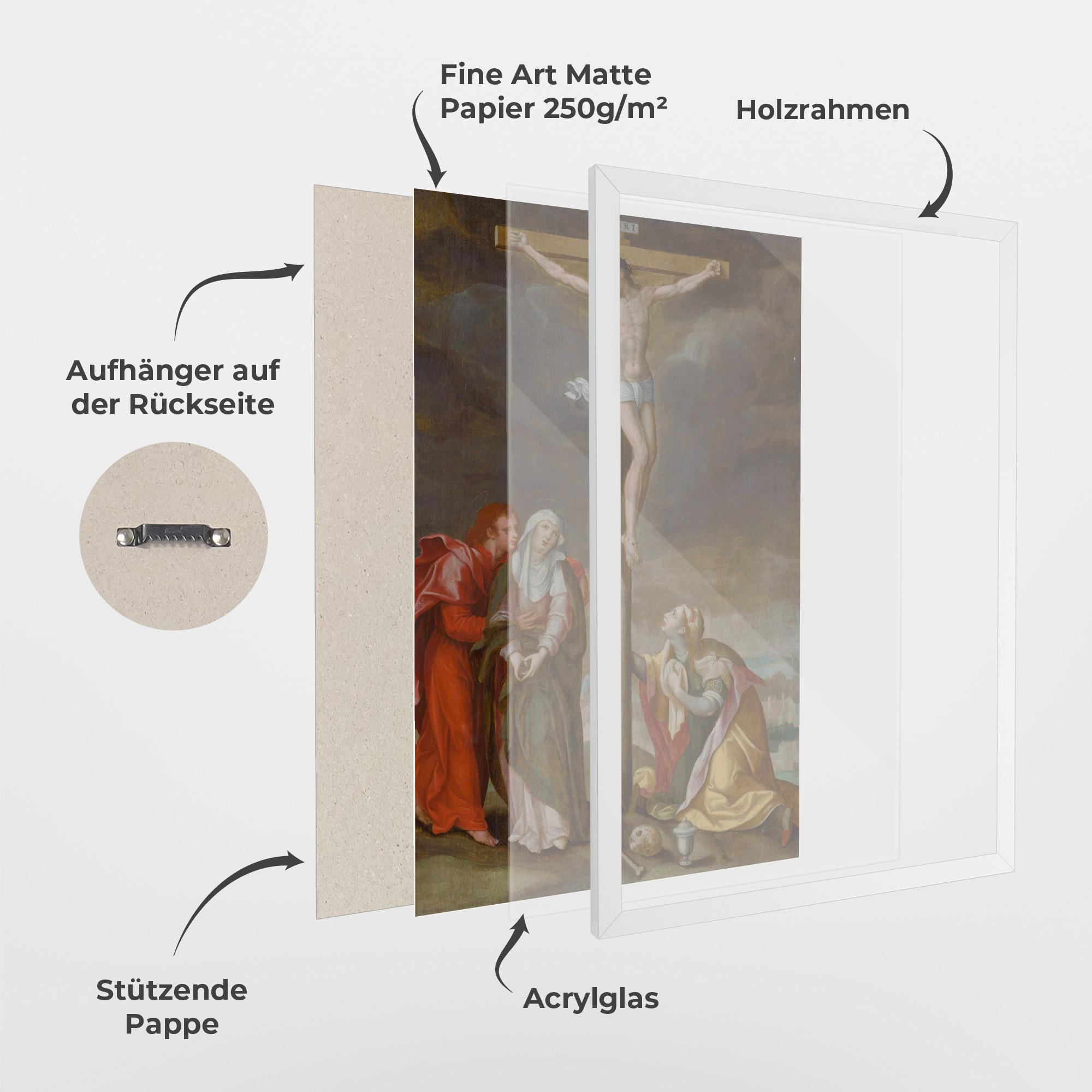 Gerahmte Poster Old Cross Jesus mockup 1