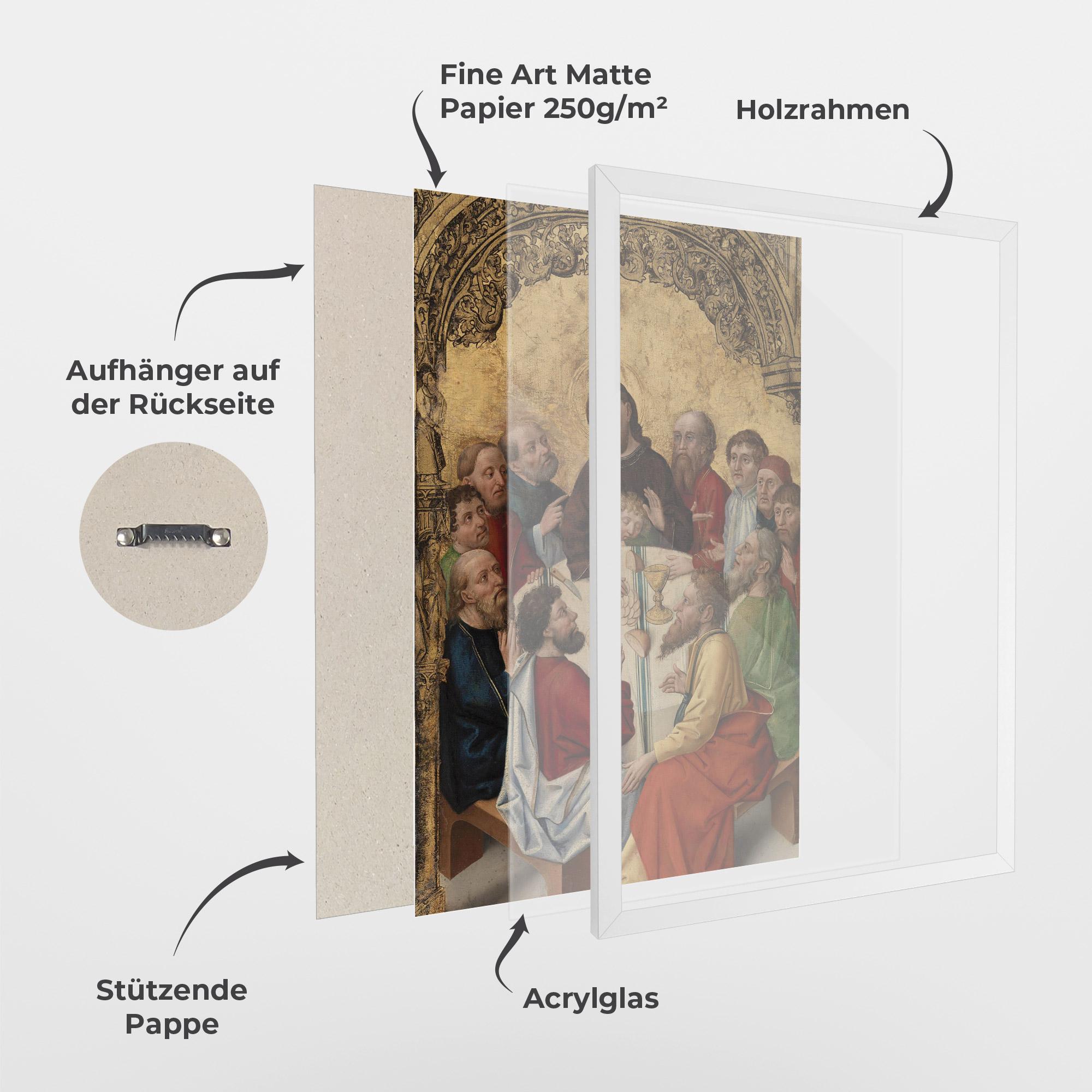 Gerahmte Poster Old Religious Art mockup 1