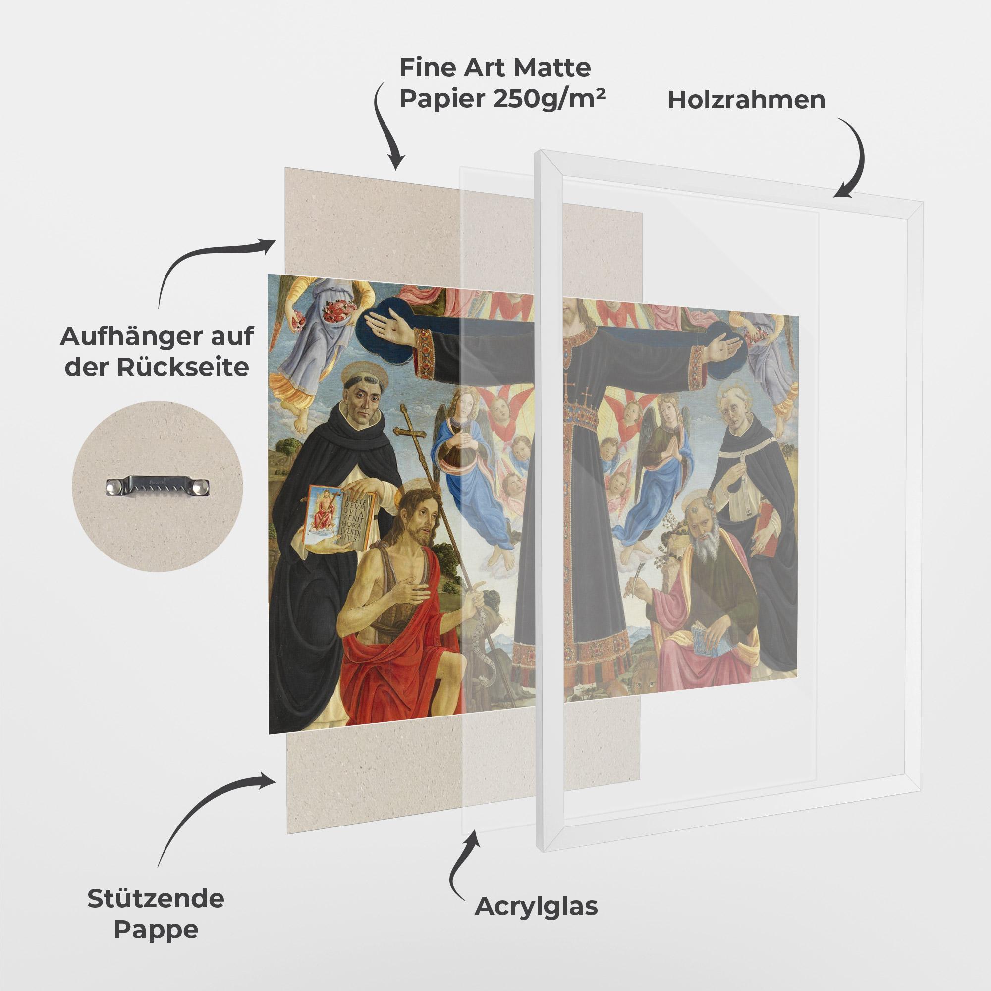 Gerahmte Poster Open Divine Arms mockup 1