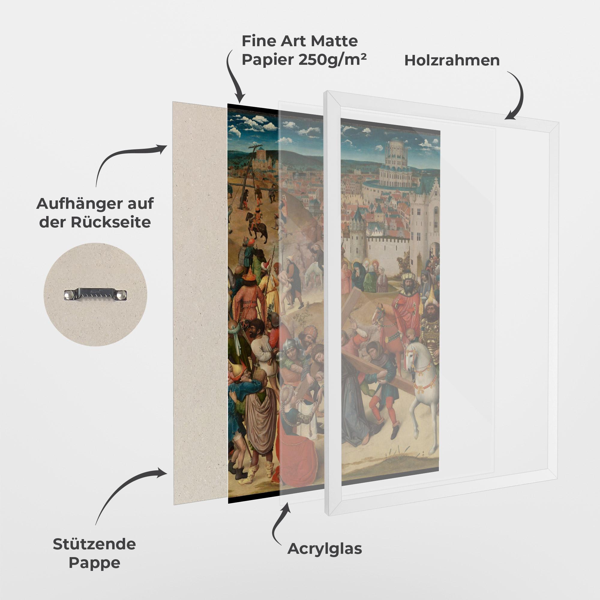 Gerahmte Poster People Holding Cross mockup 1