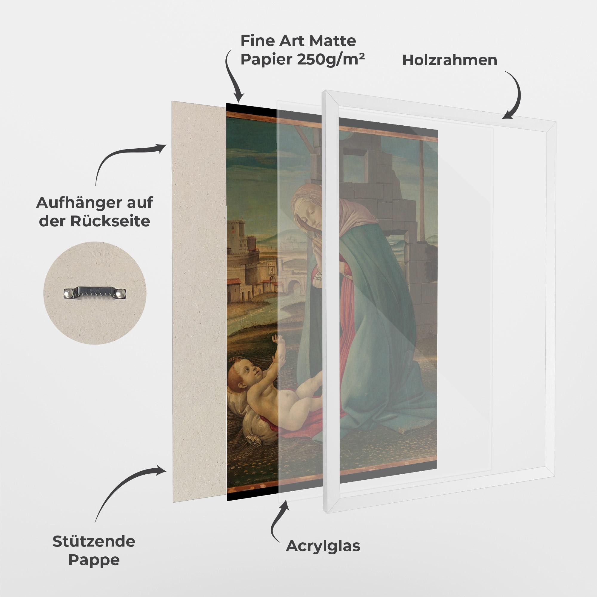 Gerahmte Poster Praying For Baby mockup 1