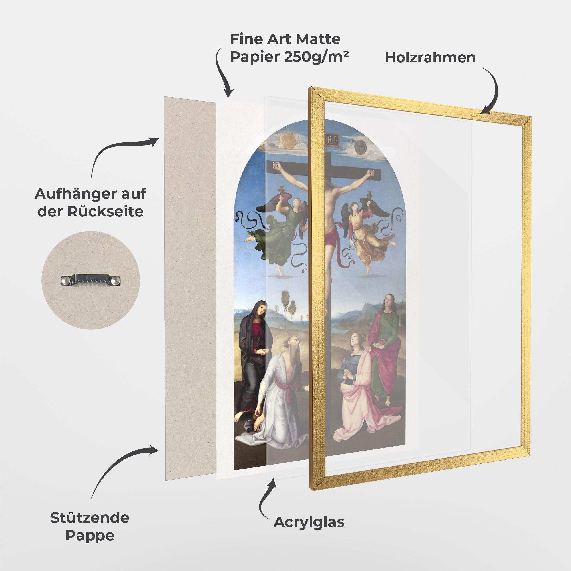 Gerahmte Poster Blue Sky Jesus mockup 1