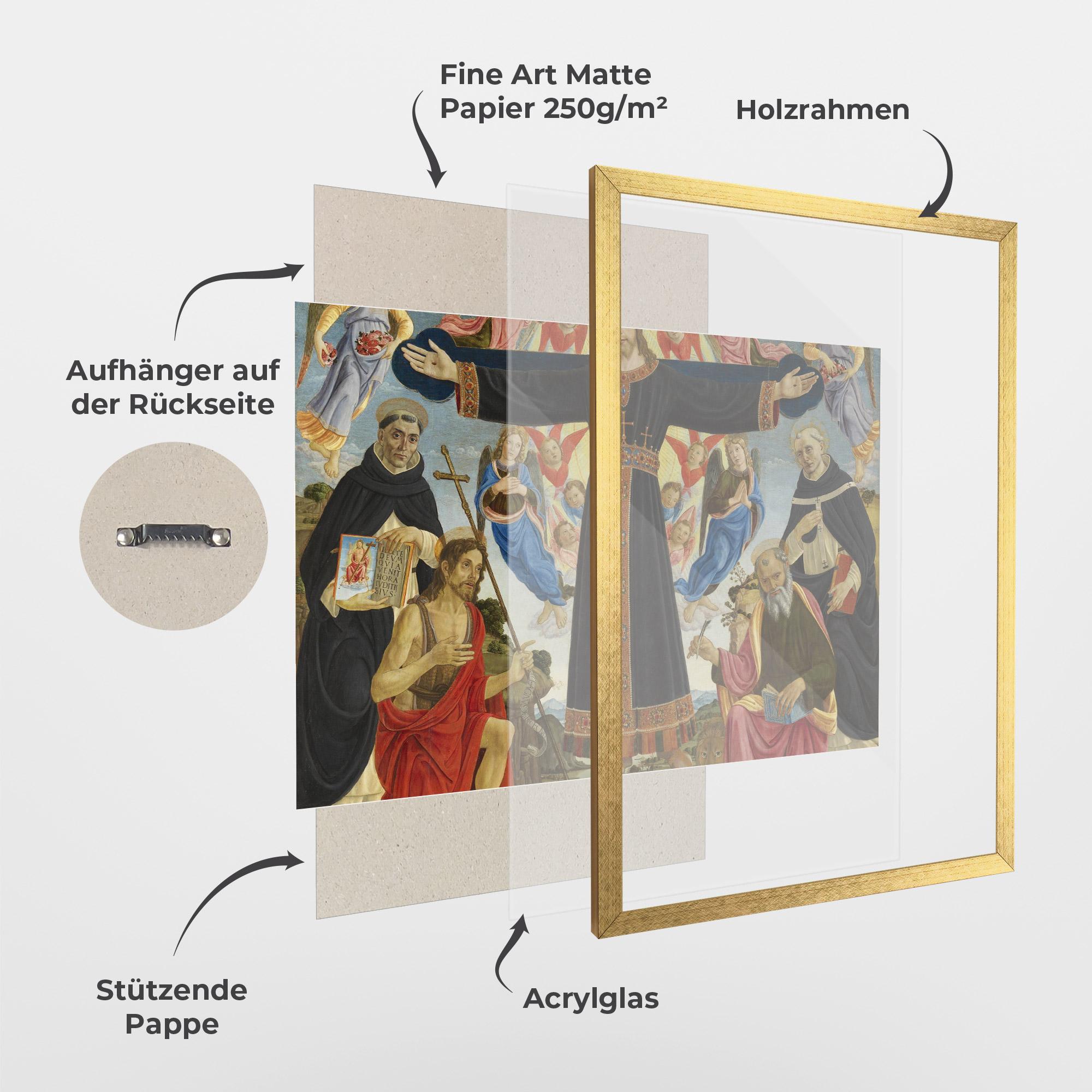 Gerahmte Poster Open Divine Arms mockup 1