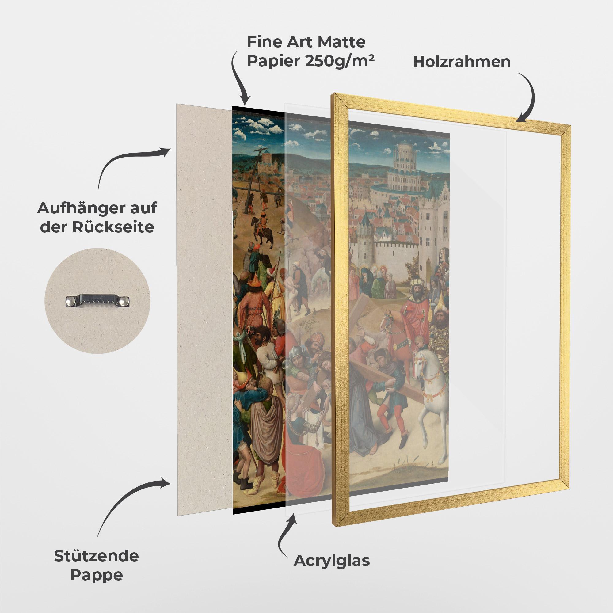 Gerahmte Poster People Holding Cross mockup 1