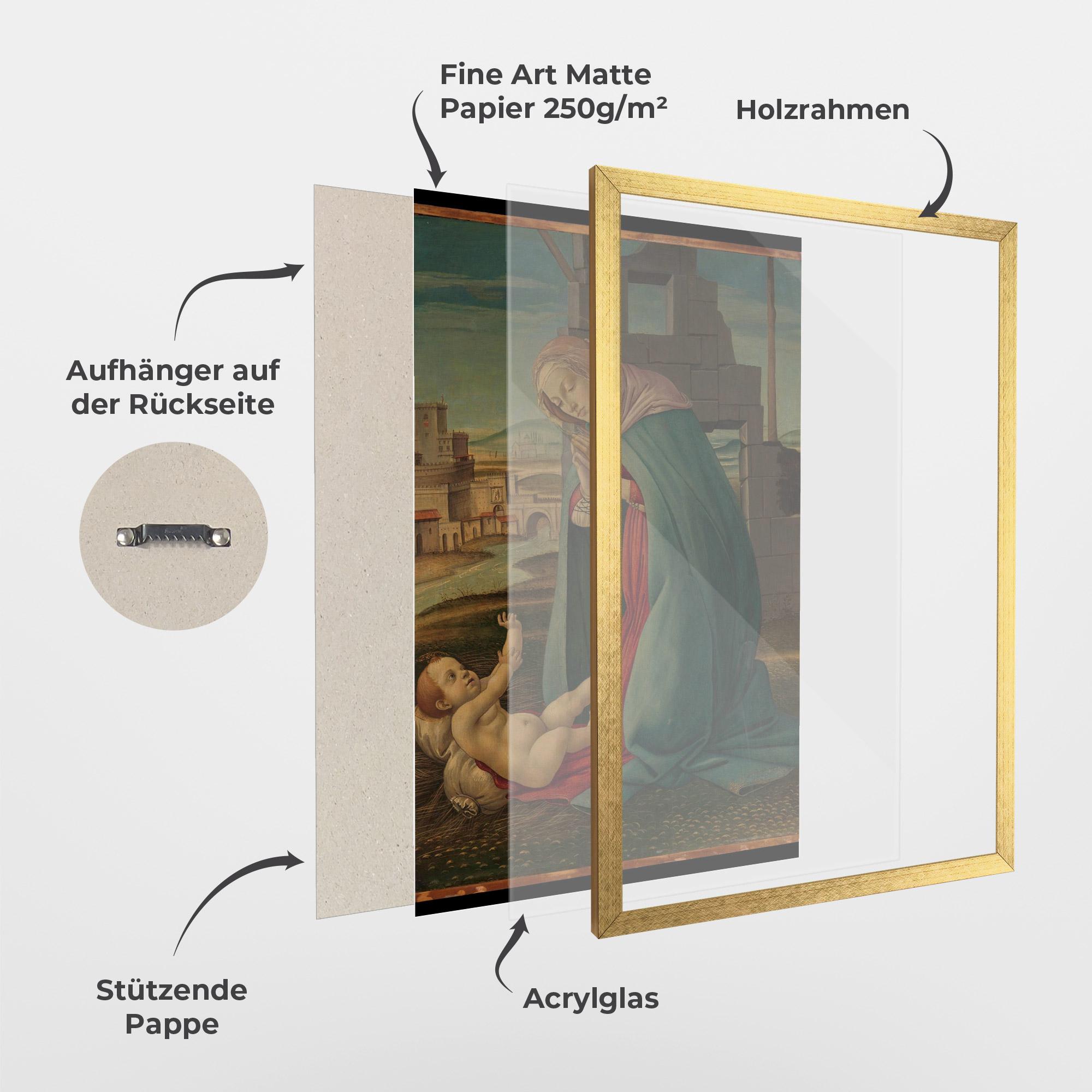 Gerahmte Poster Praying For Baby mockup 1