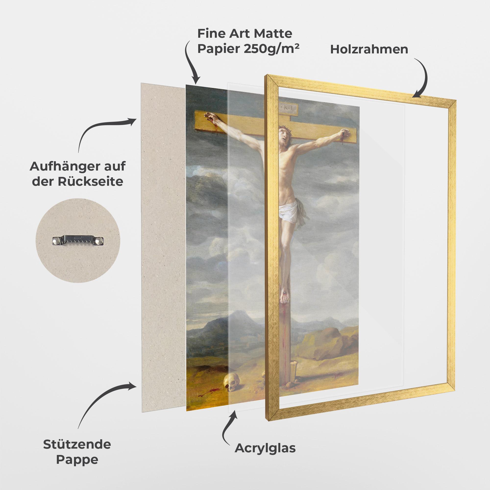 Gerahmte Poster Yellow Cross mockup 1