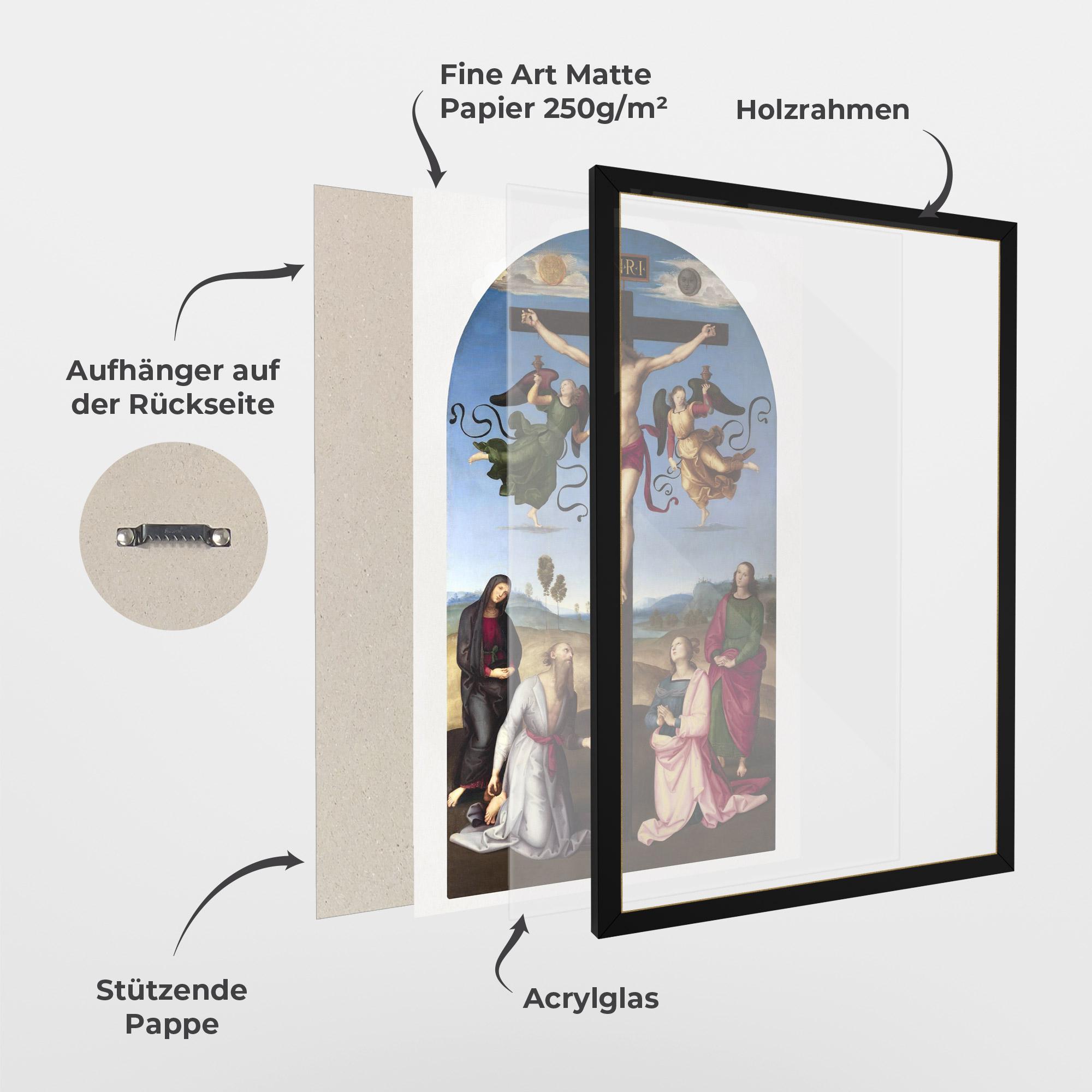 Gerahmte Poster Blue Sky Jesus mockup 1