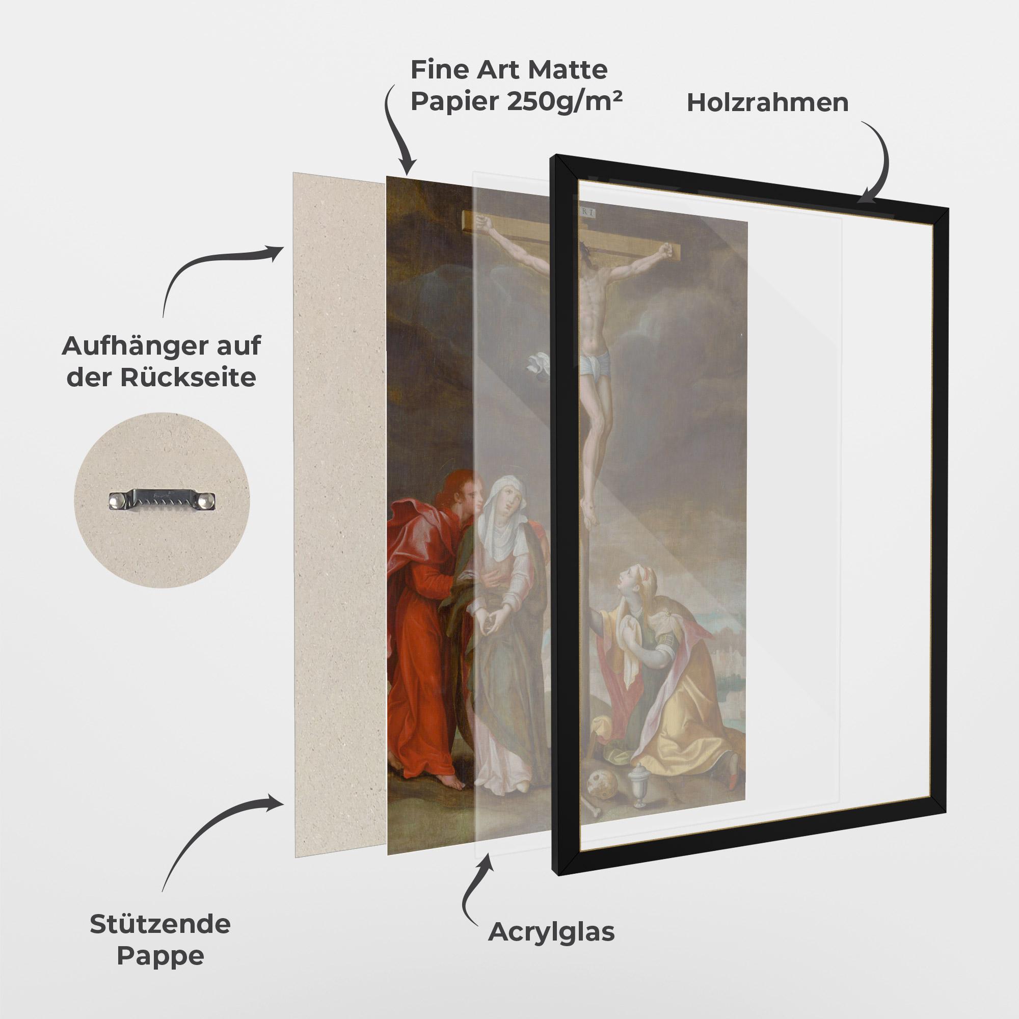 Gerahmte Poster Old Cross Jesus mockup 1