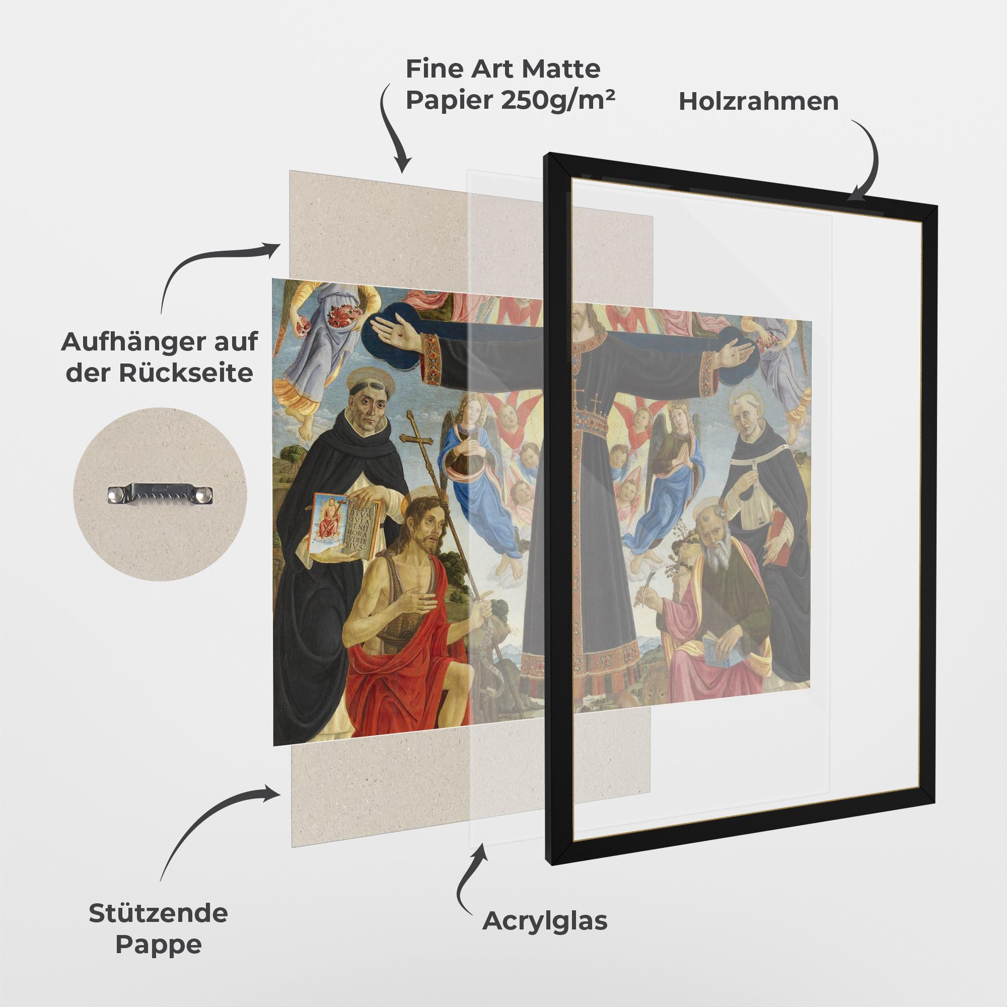 Gerahmte Poster Open Divine Arms mockup 1