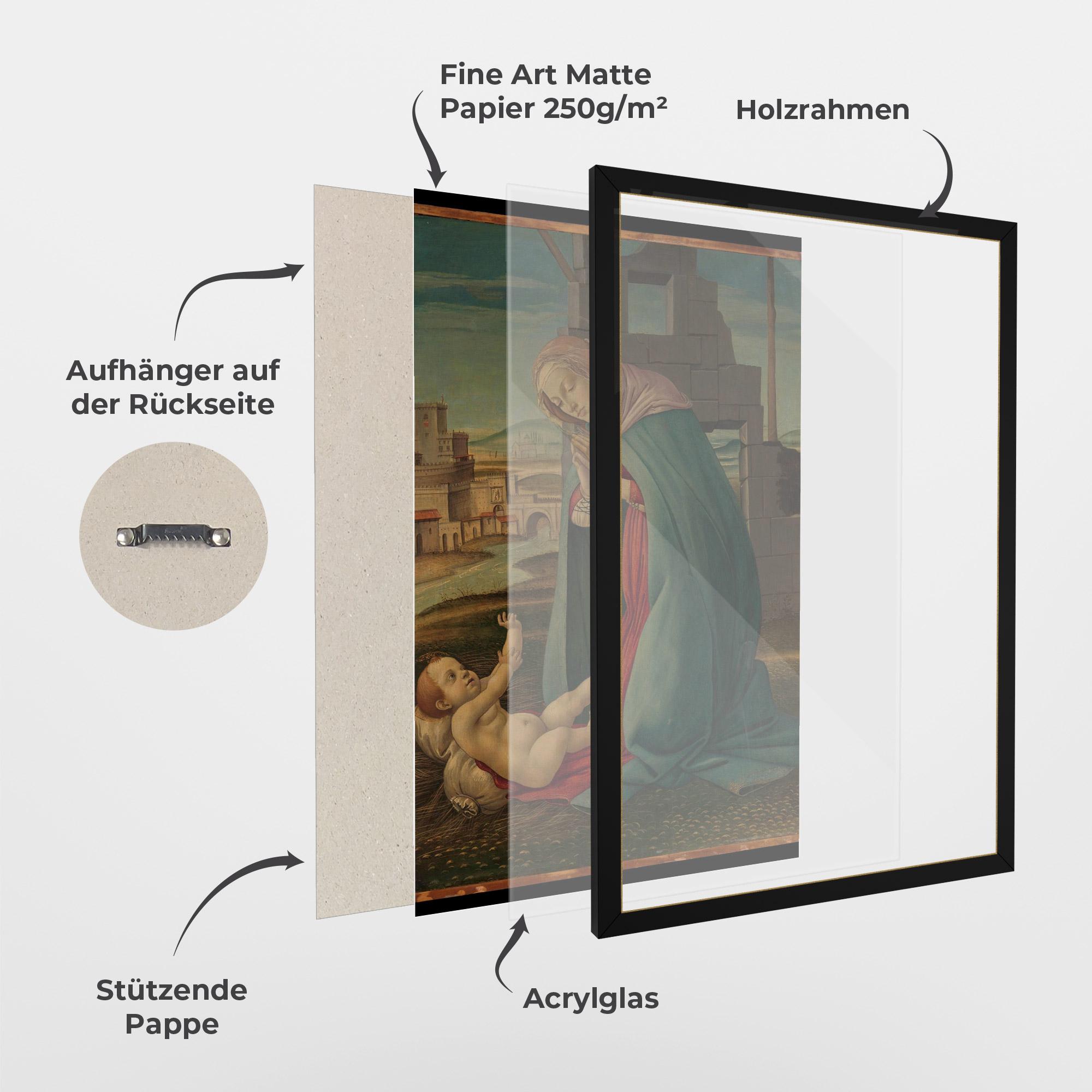 Gerahmte Poster Praying For Baby mockup 1