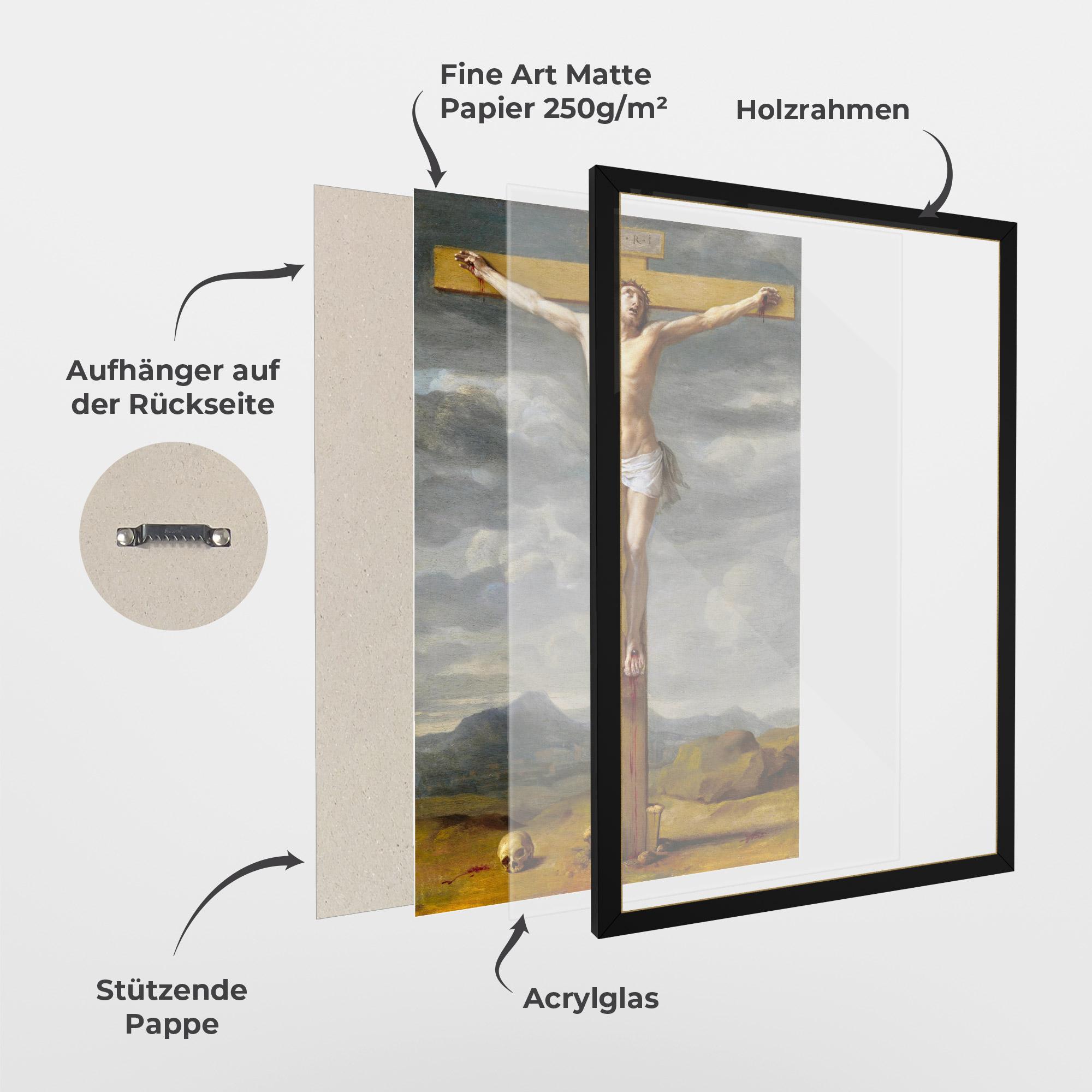 Gerahmte Poster Yellow Cross mockup 1
