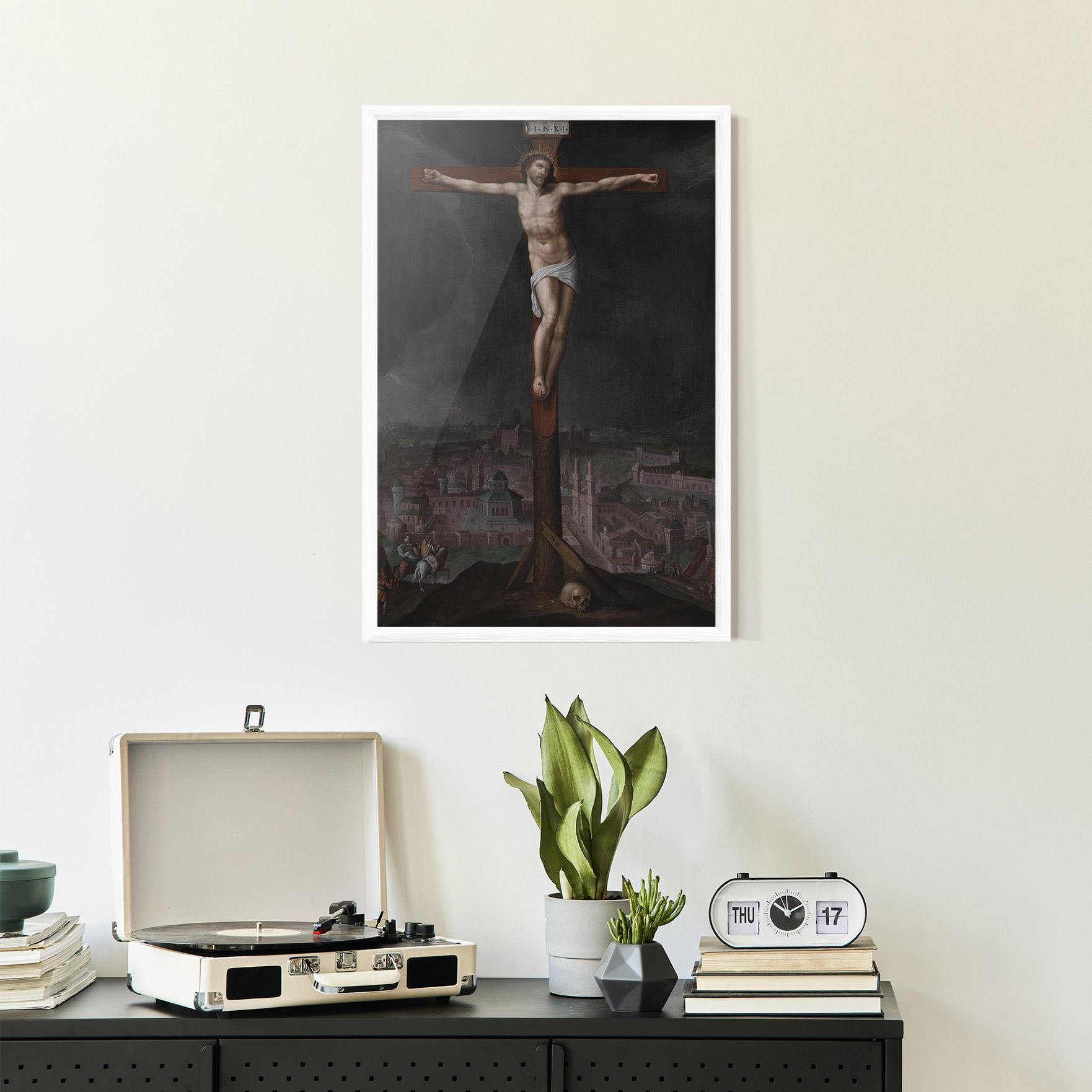 Gerahmte Poster Dark Cloud Jesus mockup 2