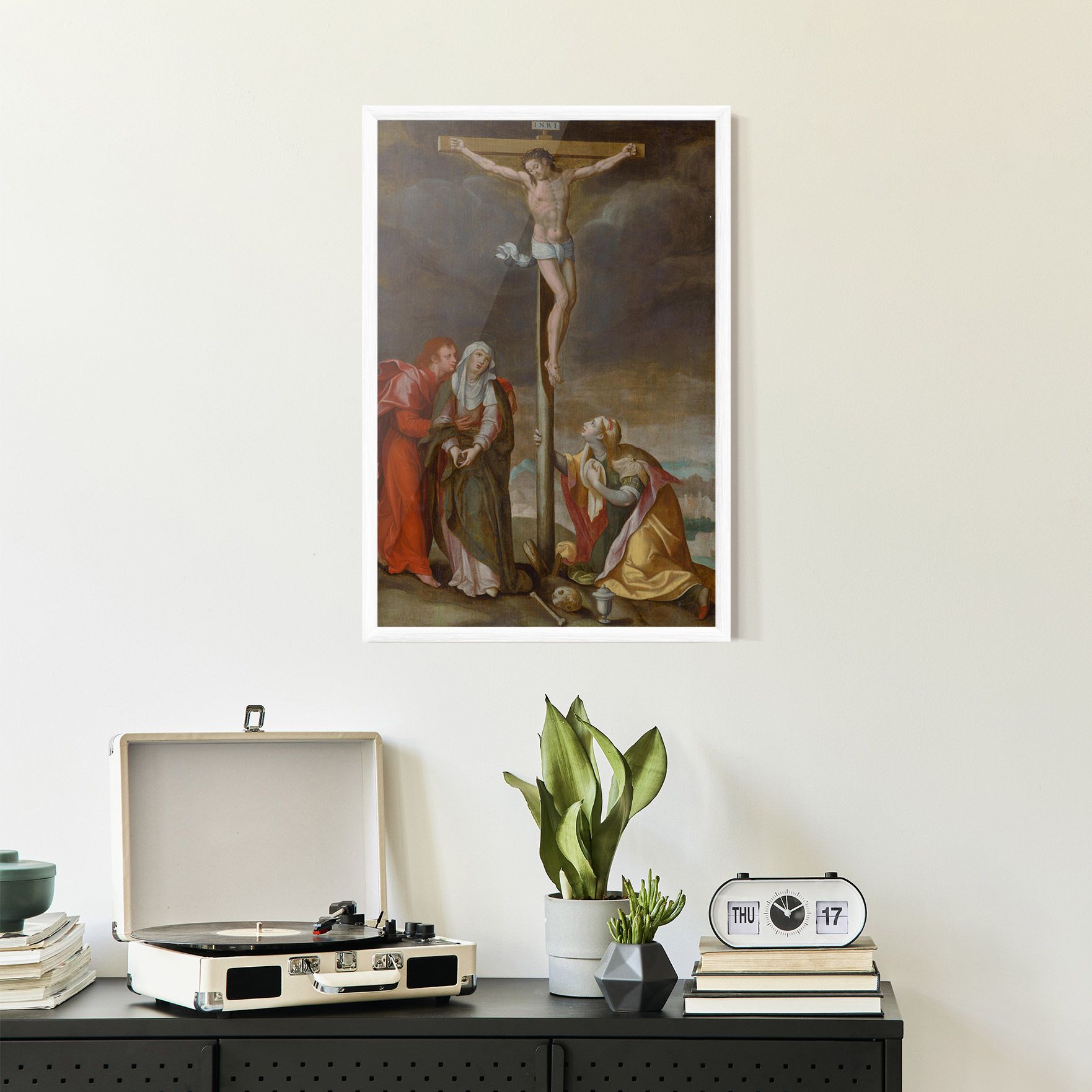 Gerahmte Poster Old Cross Jesus mockup 2