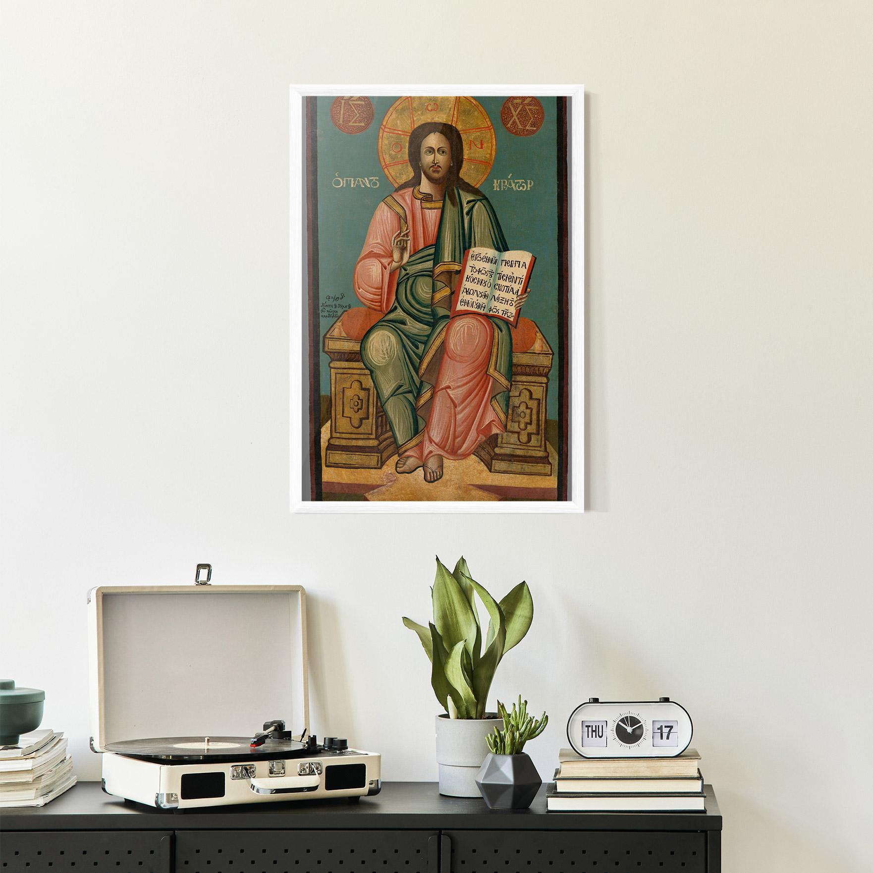 Gerahmte Poster Religious Reading mockup 2