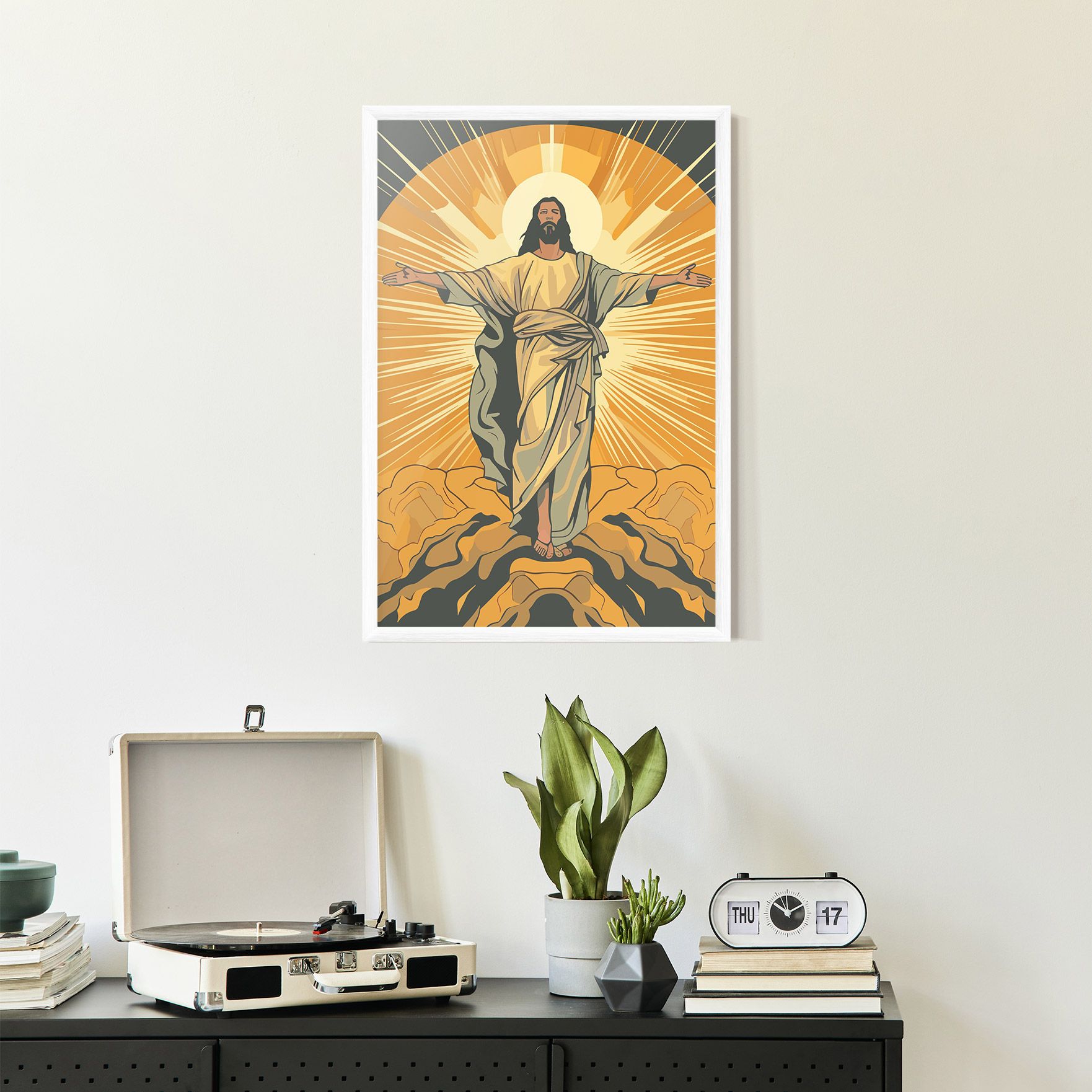 Sunset Jesus mockup 2