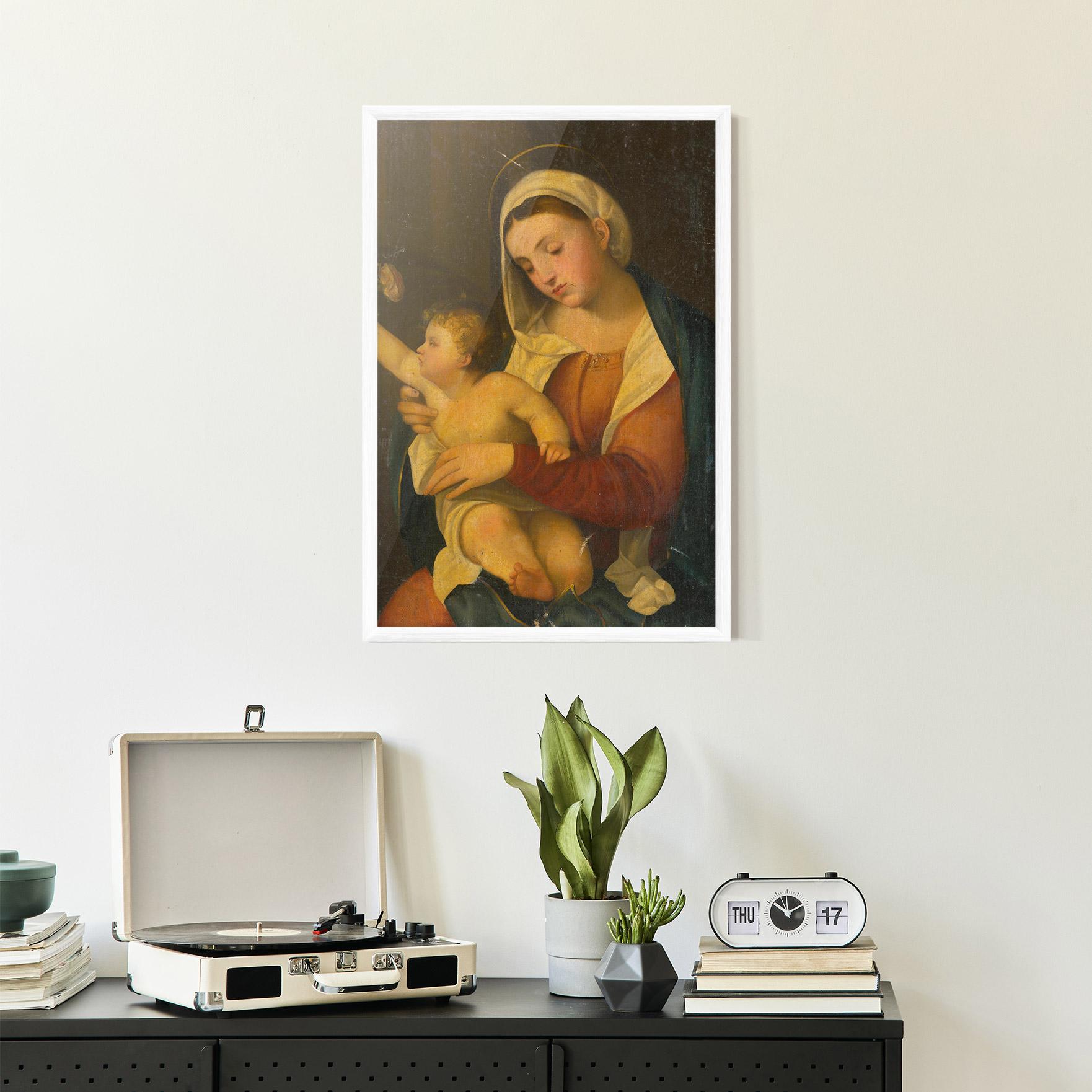 Gerahmte Poster Yellow Light Baby mockup 2