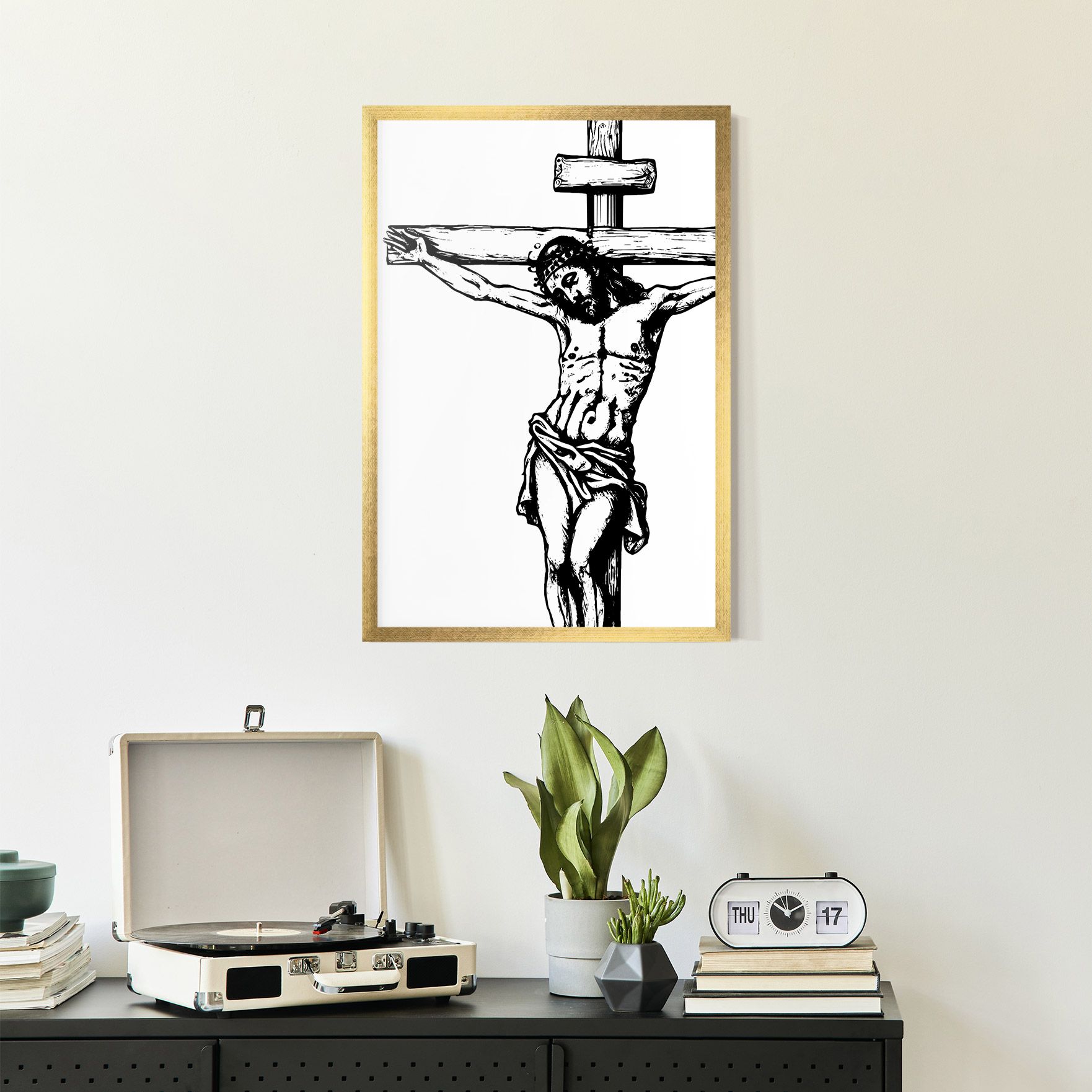Jesus Black Line mockup 2
