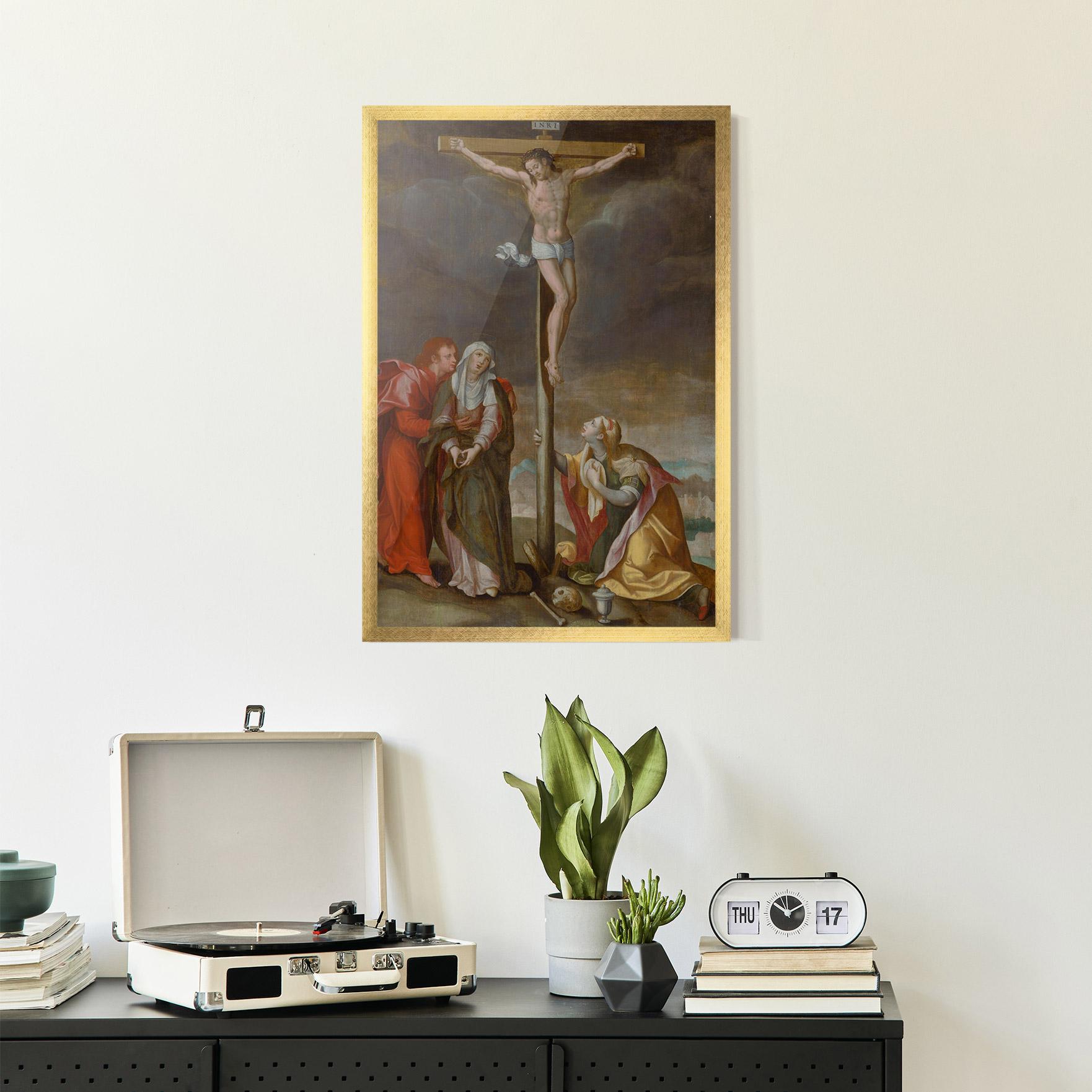 Gerahmte Poster Old Cross Jesus mockup 2