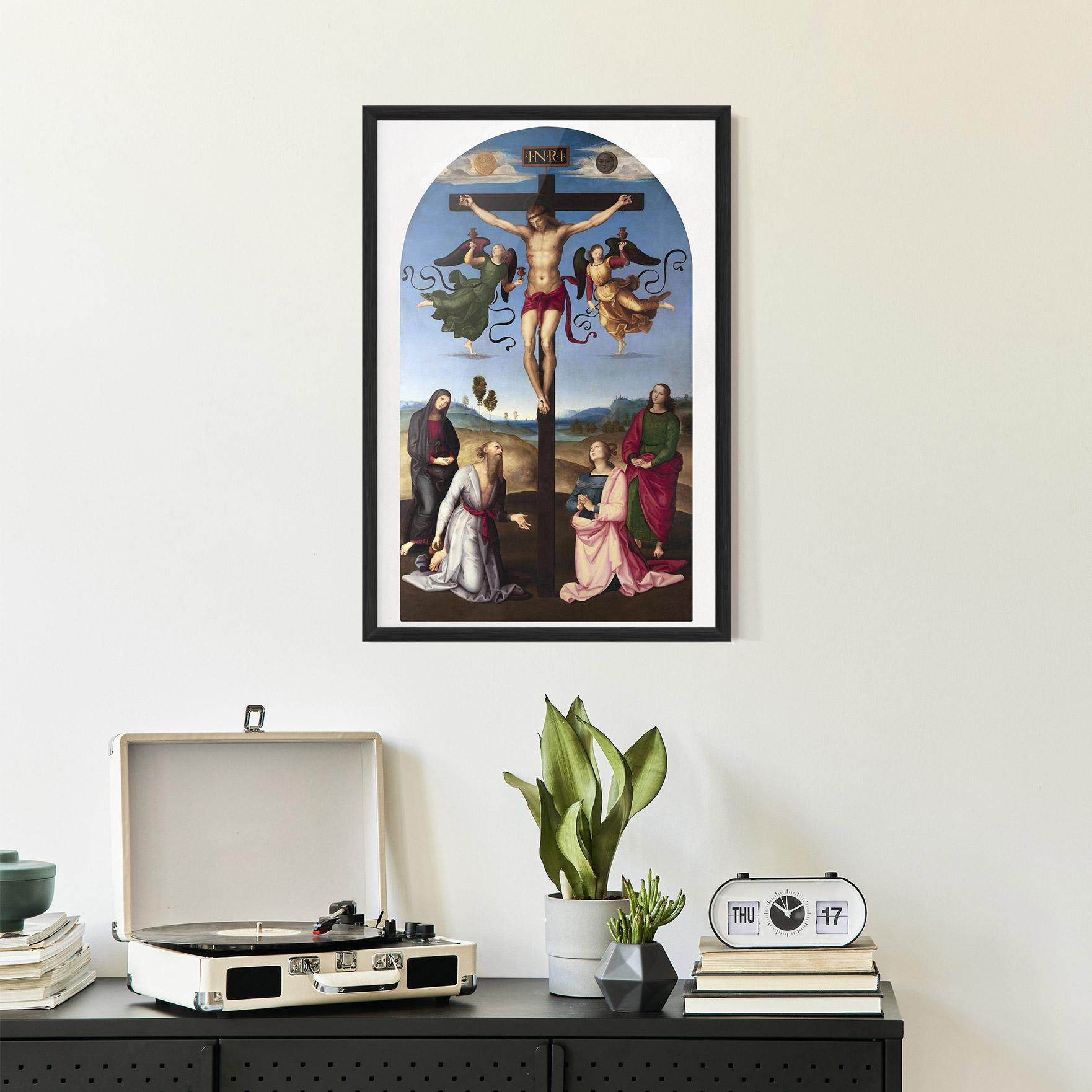 Gerahmte Poster Blue Sky Jesus mockup 2