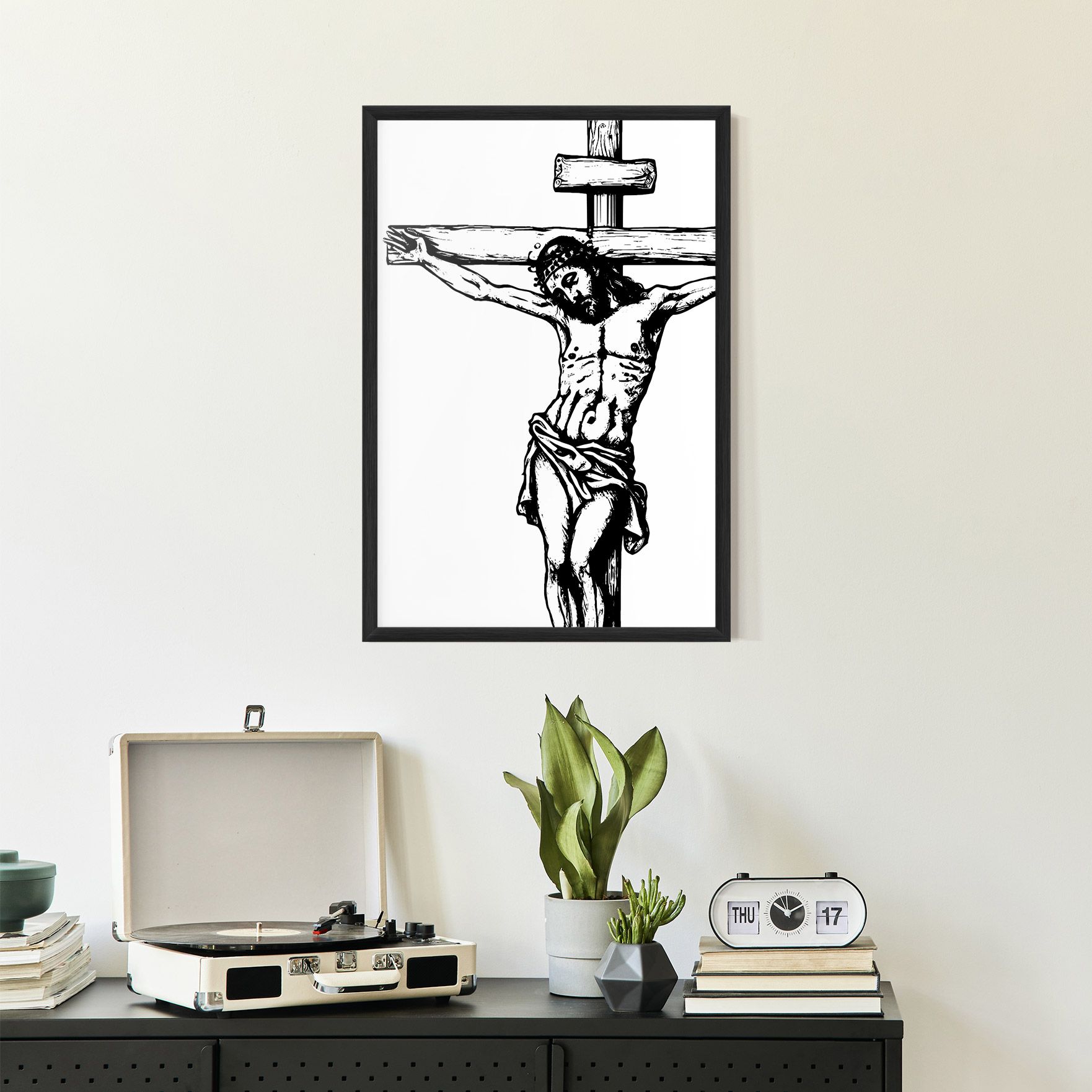 Jesus Black Line mockup 2