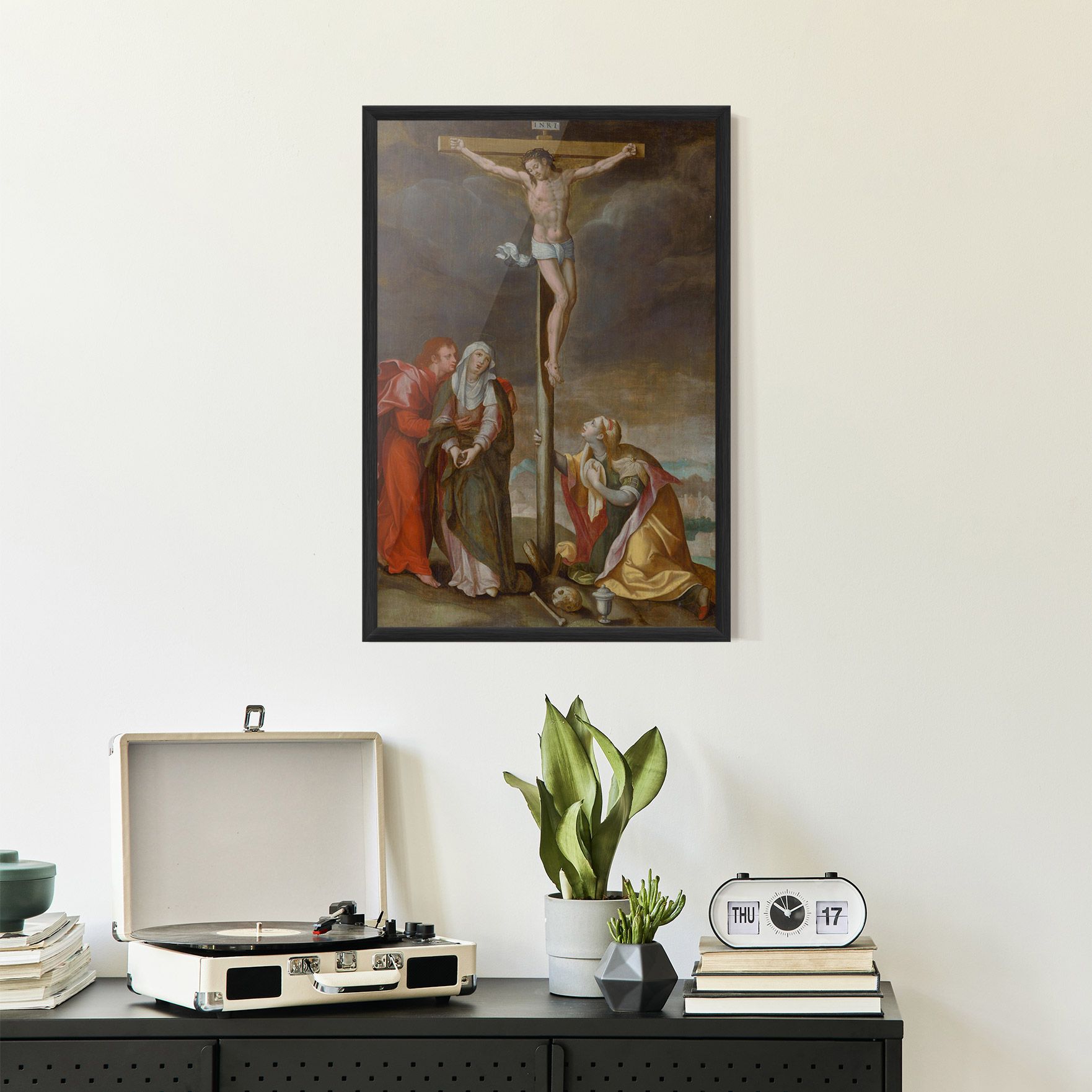 Gerahmte Poster Old Cross Jesus mockup 2
