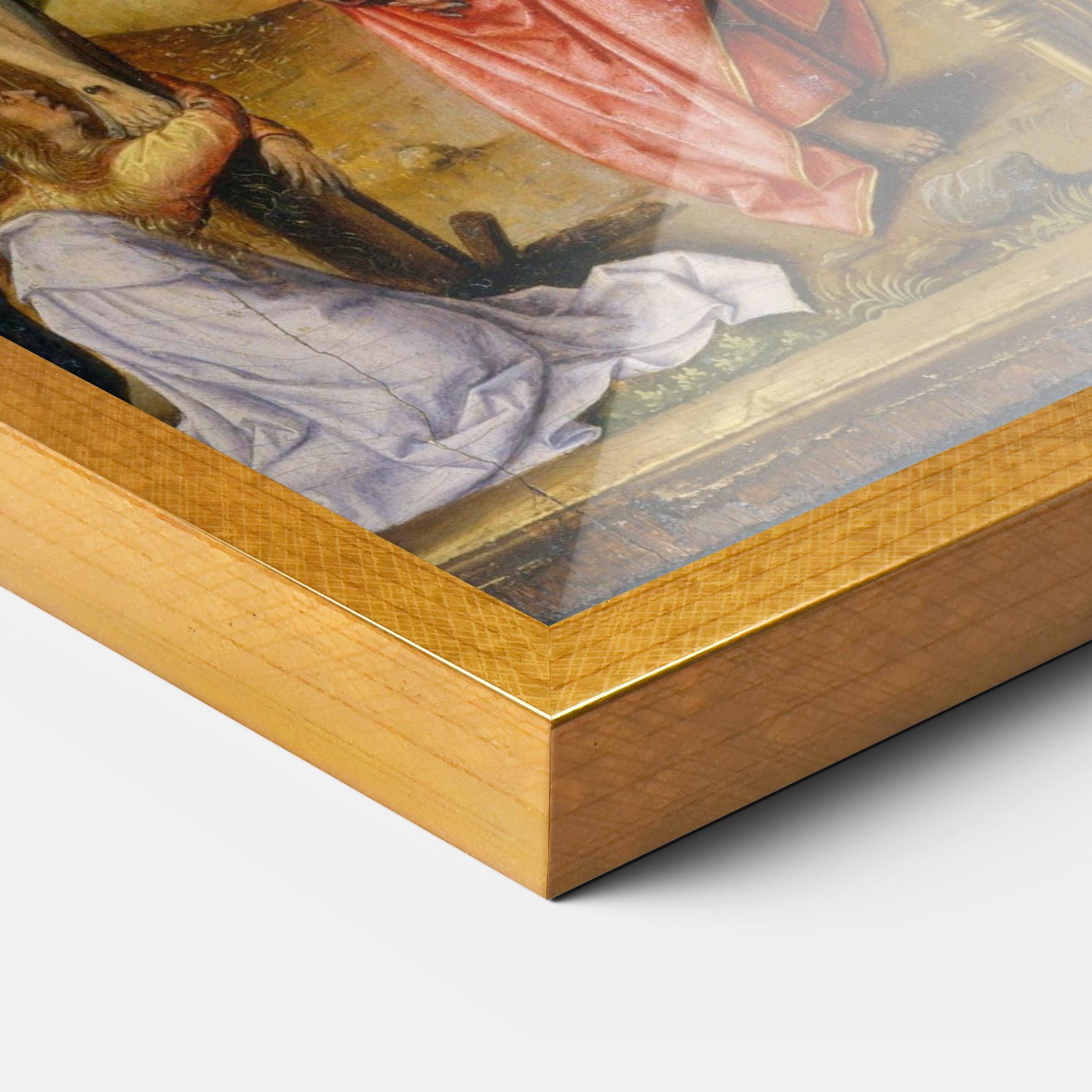 Gerahmte Poster Gold Window View mockup 3