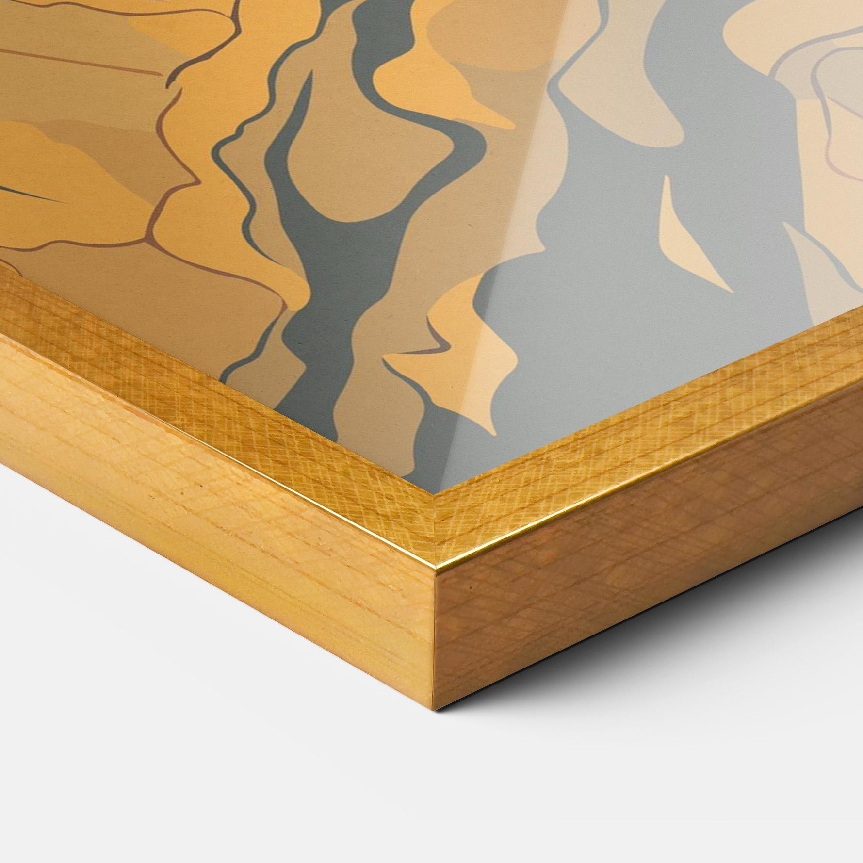 Gerahmte Poster Sunset Jesus mockup 3