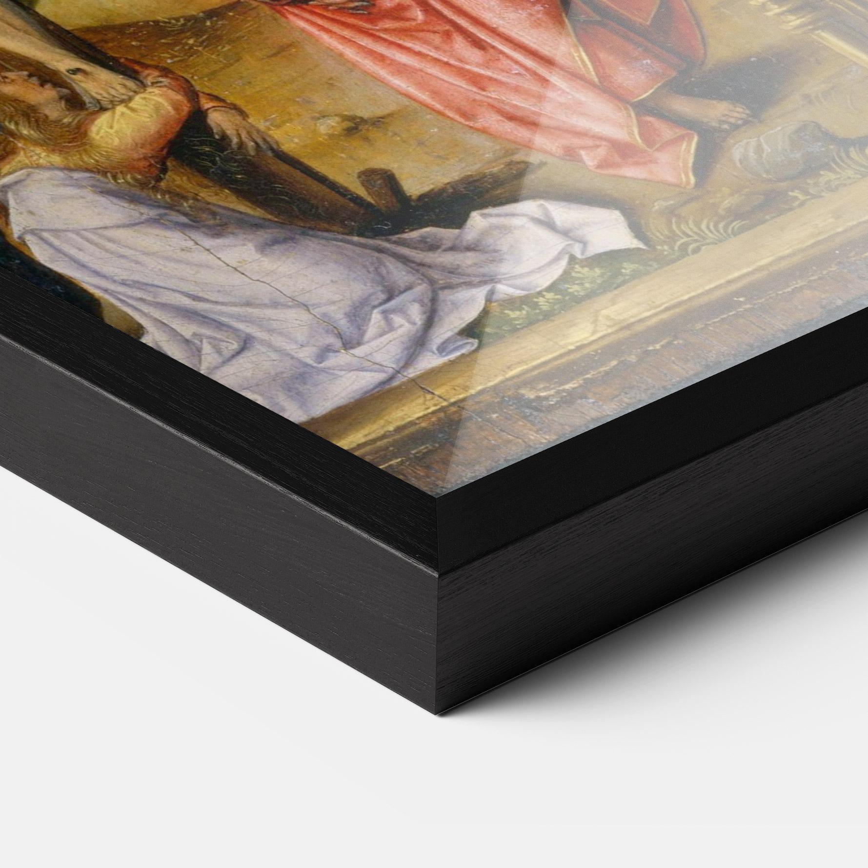 Gerahmte Poster Gold Window View mockup 3