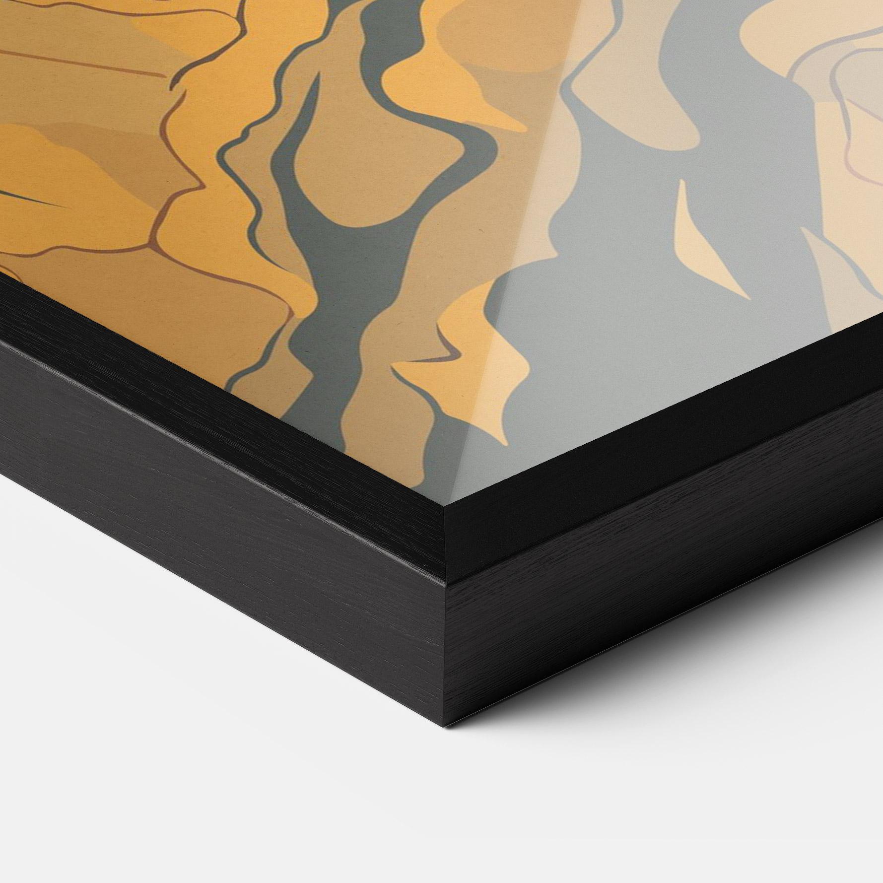 Gerahmte Poster Sunset Jesus mockup 3