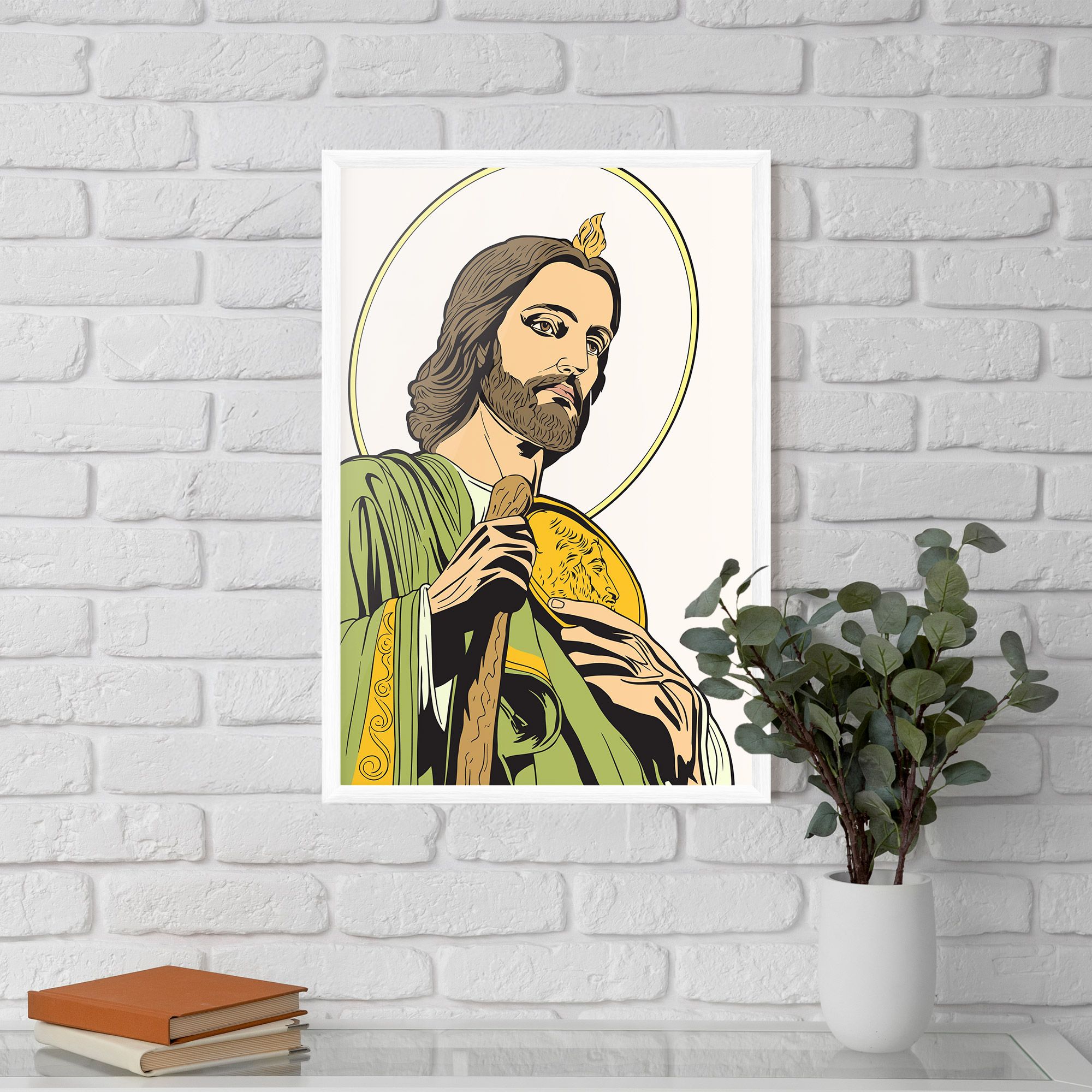 Green Jesus mockup 5