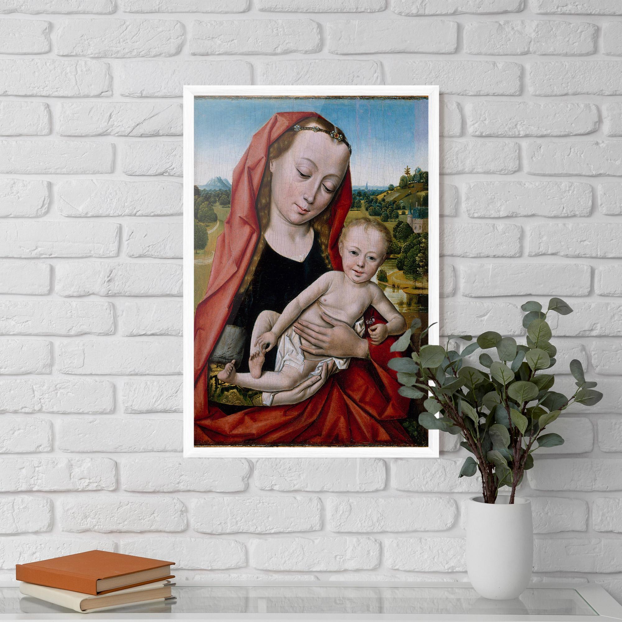 Gerahmte Poster Little Religious Baby mockup 5
