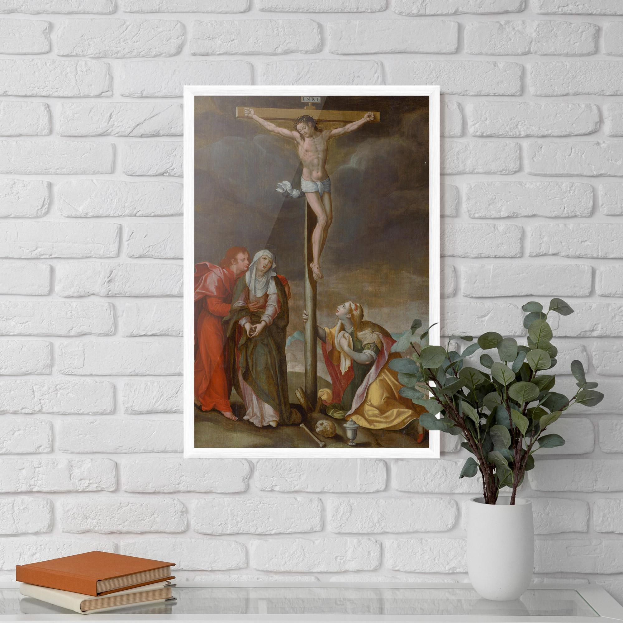 Gerahmte Poster Old Cross Jesus mockup 5