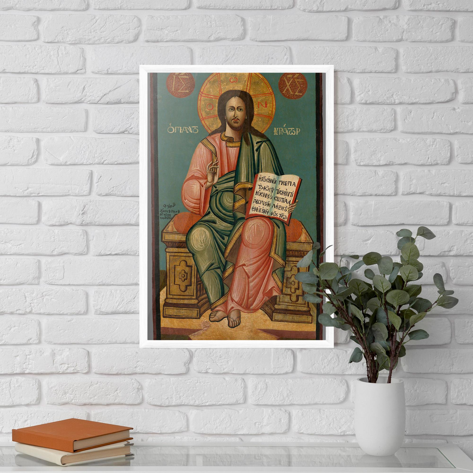 Gerahmte Poster Religious Reading mockup 5
