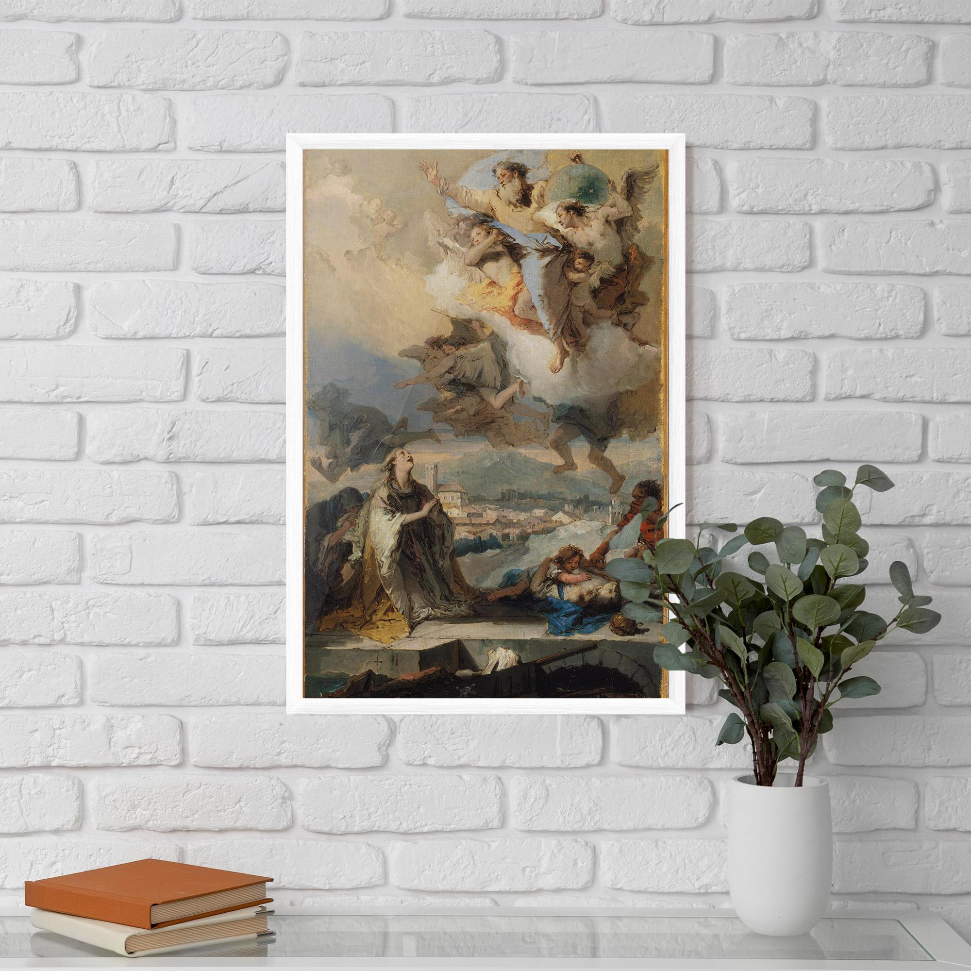 Gerahmte Poster Sky Angel Art mockup 5