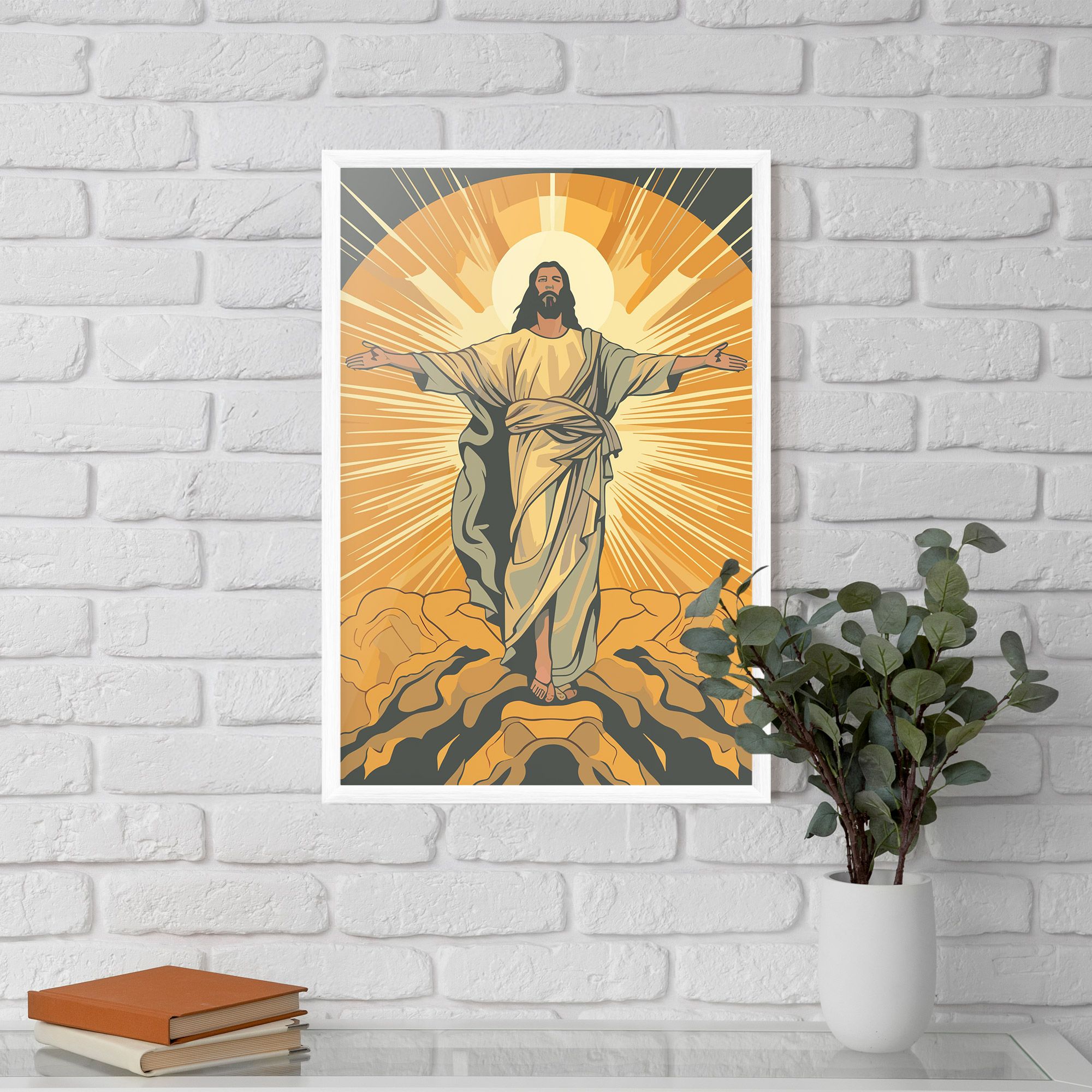 Sunset Jesus mockup 5