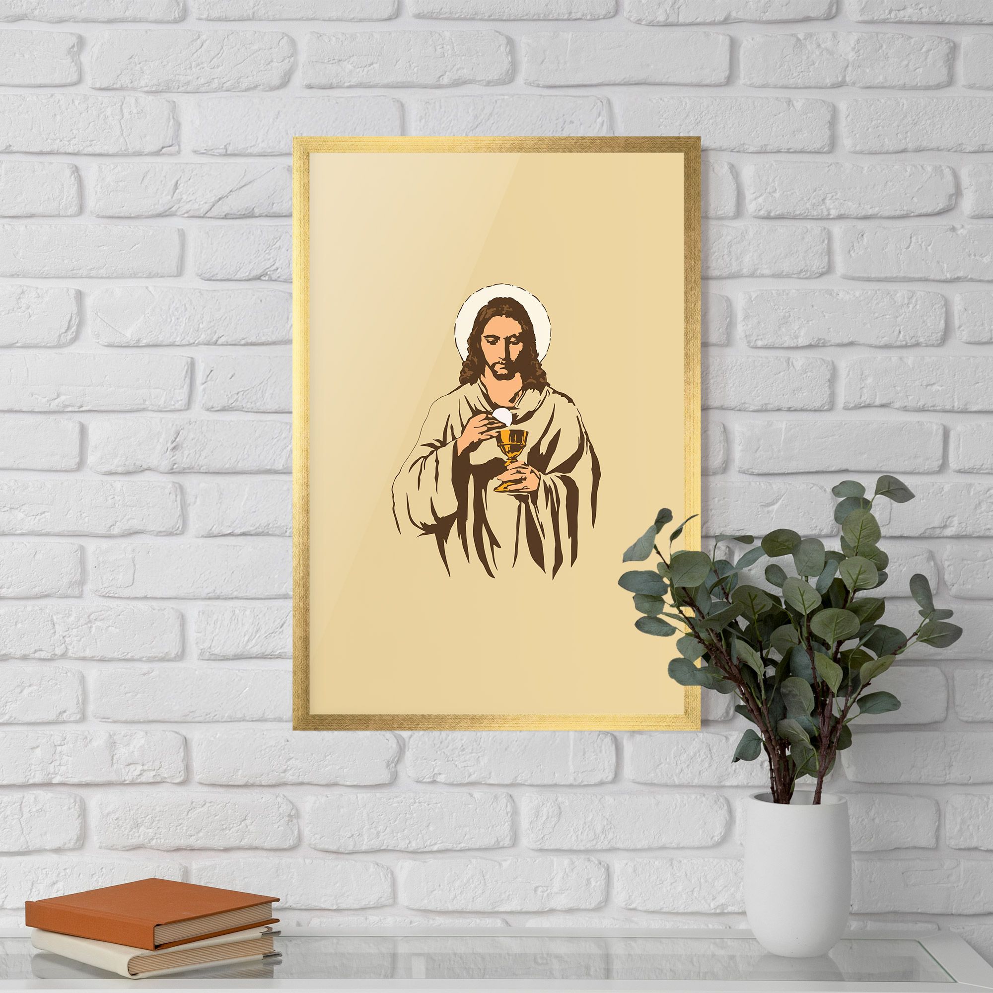Cream Jesus mockup 5