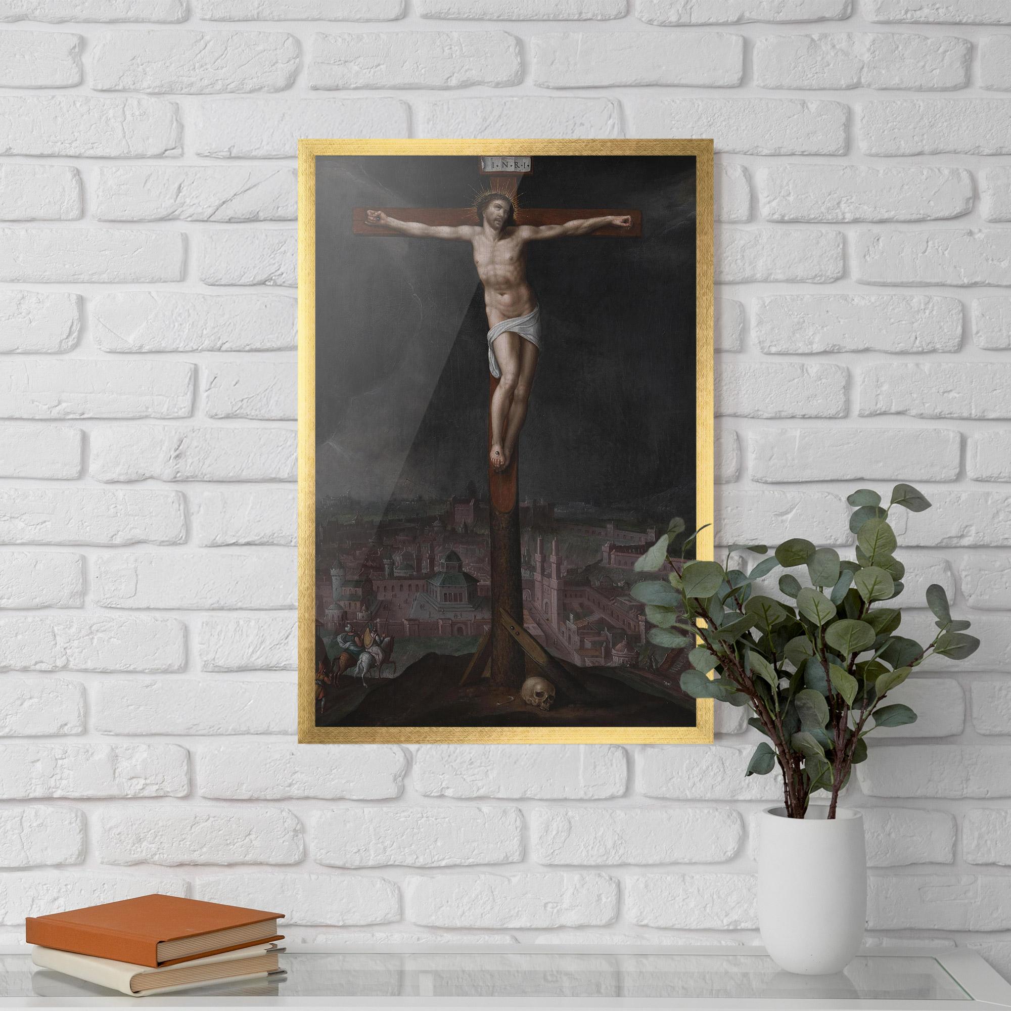 Gerahmte Poster Dark Cloud Jesus mockup 5