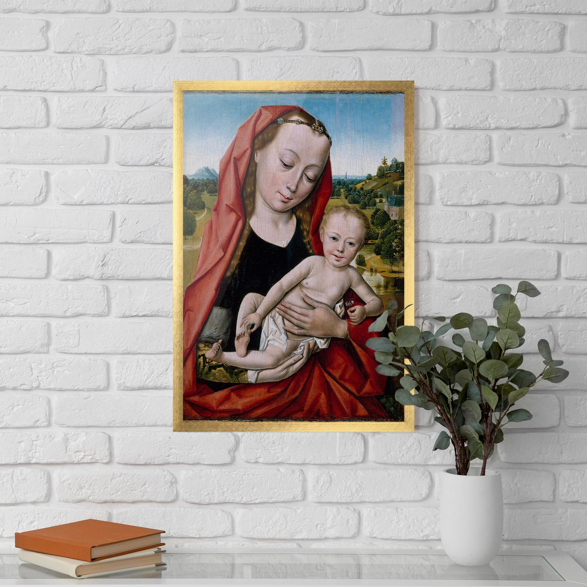Gerahmte Poster Little Religious Baby mockup 5