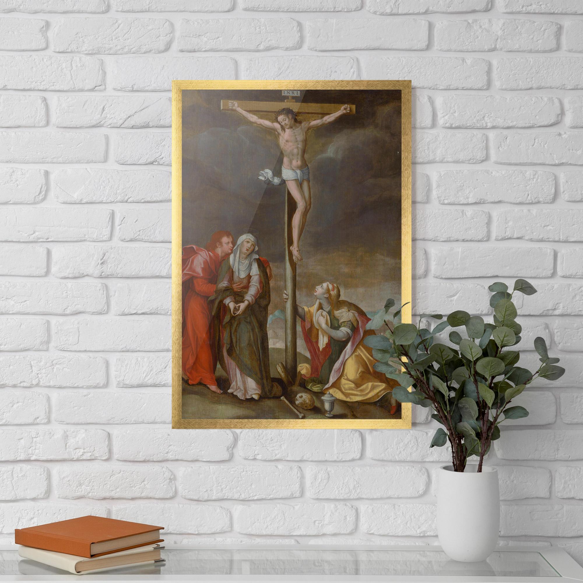 Gerahmte Poster Old Cross Jesus mockup 5