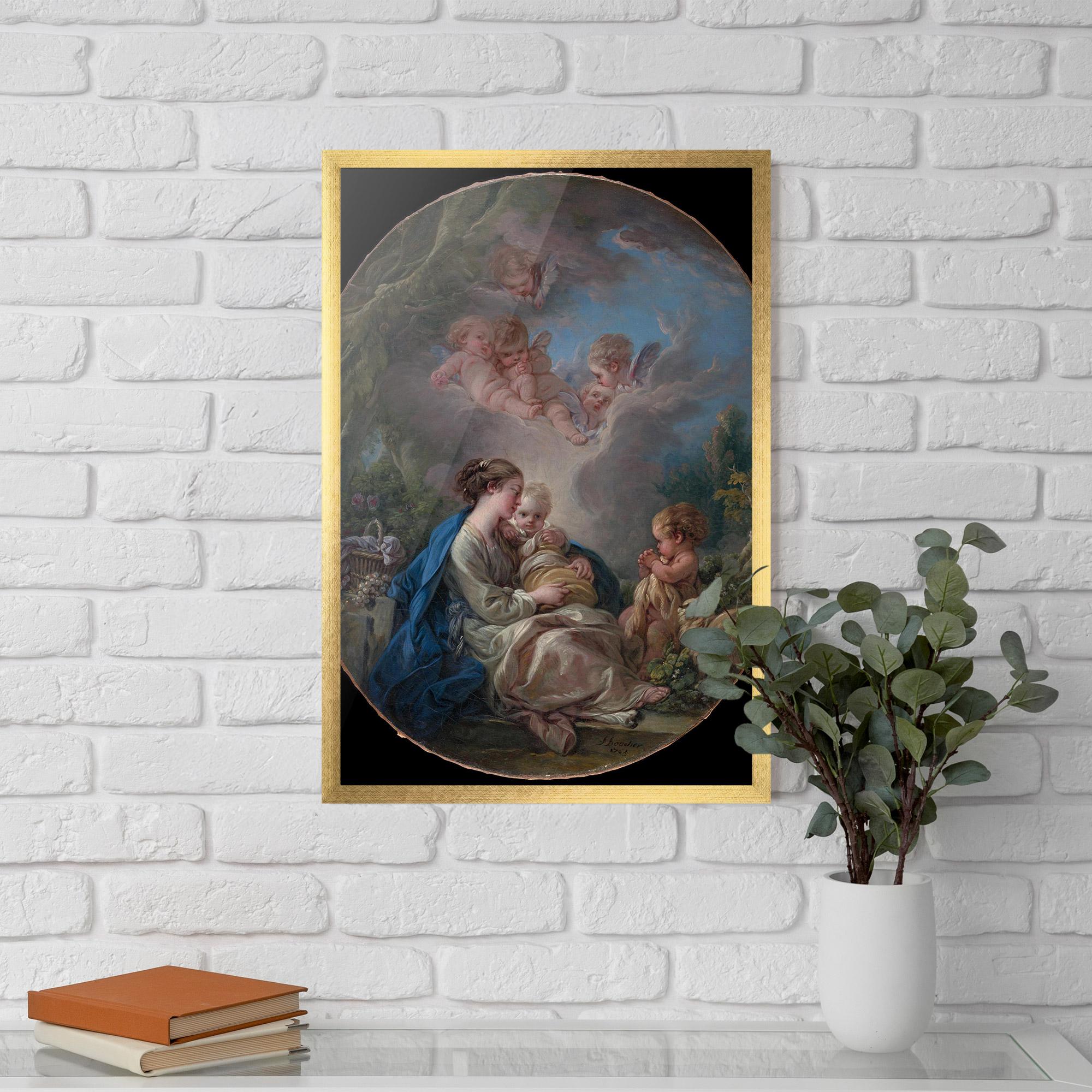 Gerahmte Poster Religious Circle mockup 5