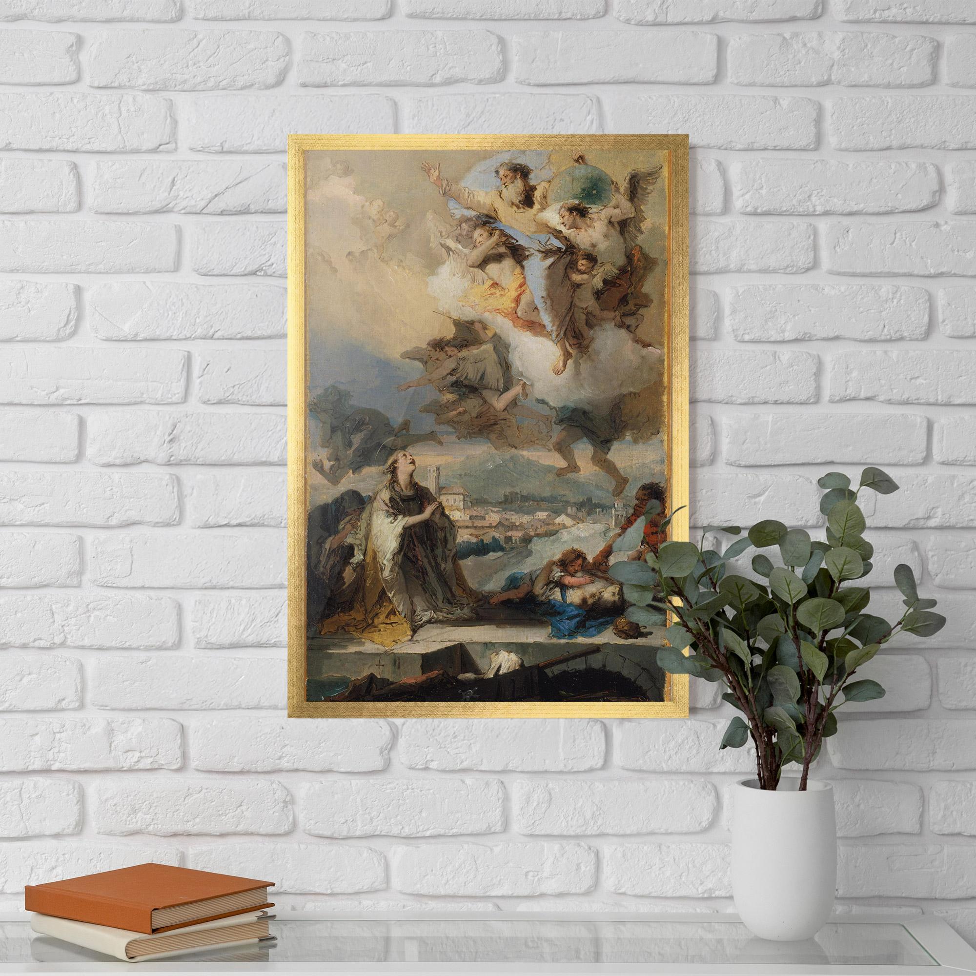 Gerahmte Poster Sky Angel Art mockup 5