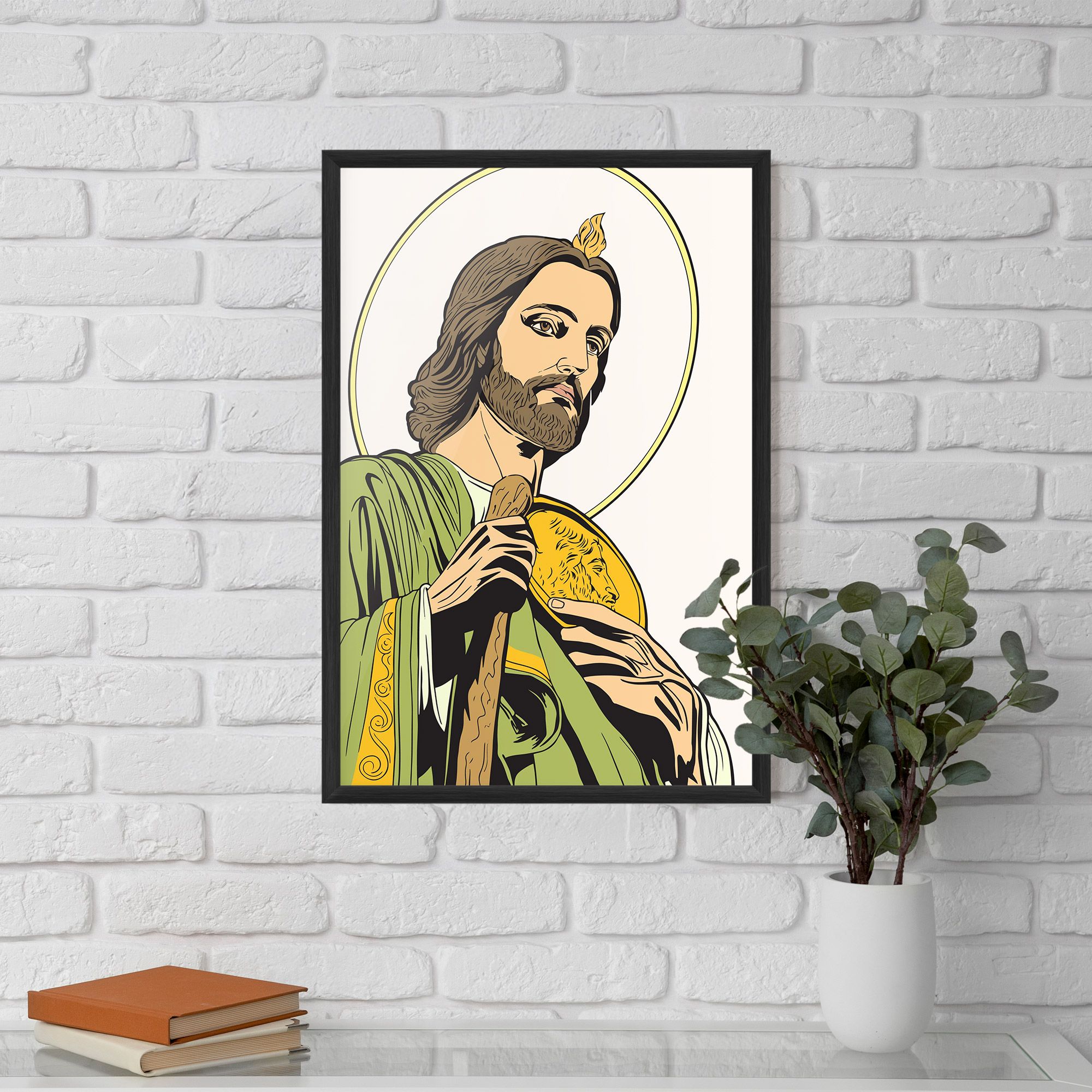 Green Jesus mockup 5