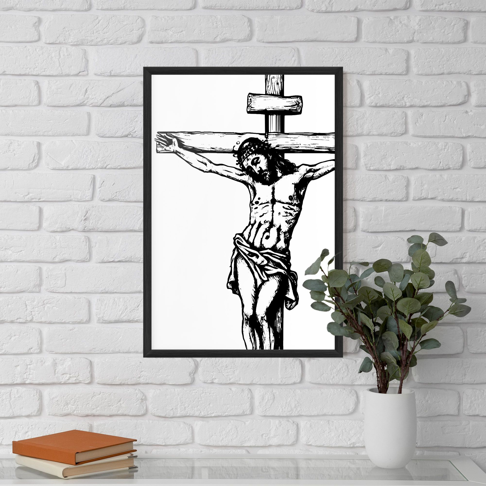 Jesus Black Line mockup 5