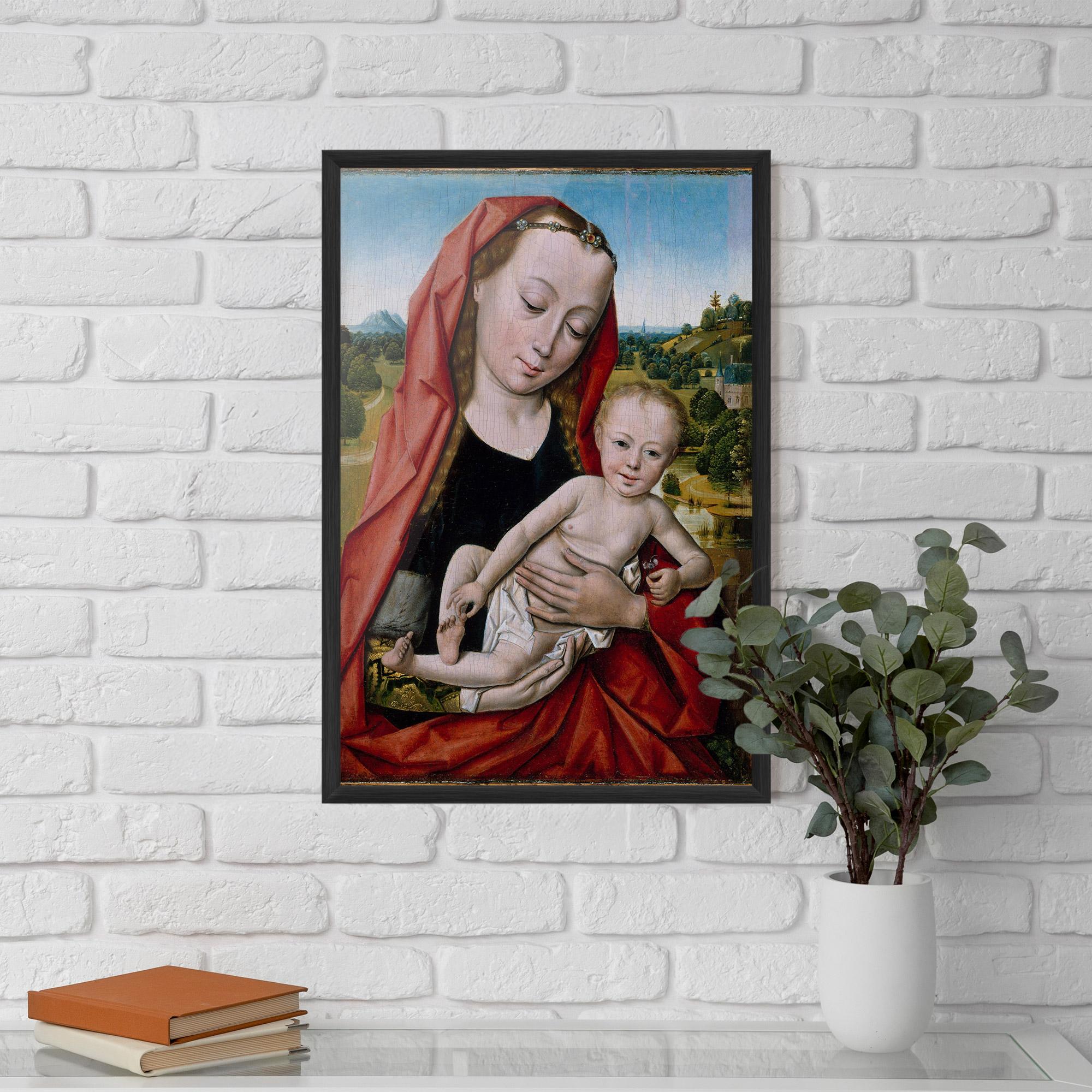 Gerahmte Poster Little Religious Baby mockup 5