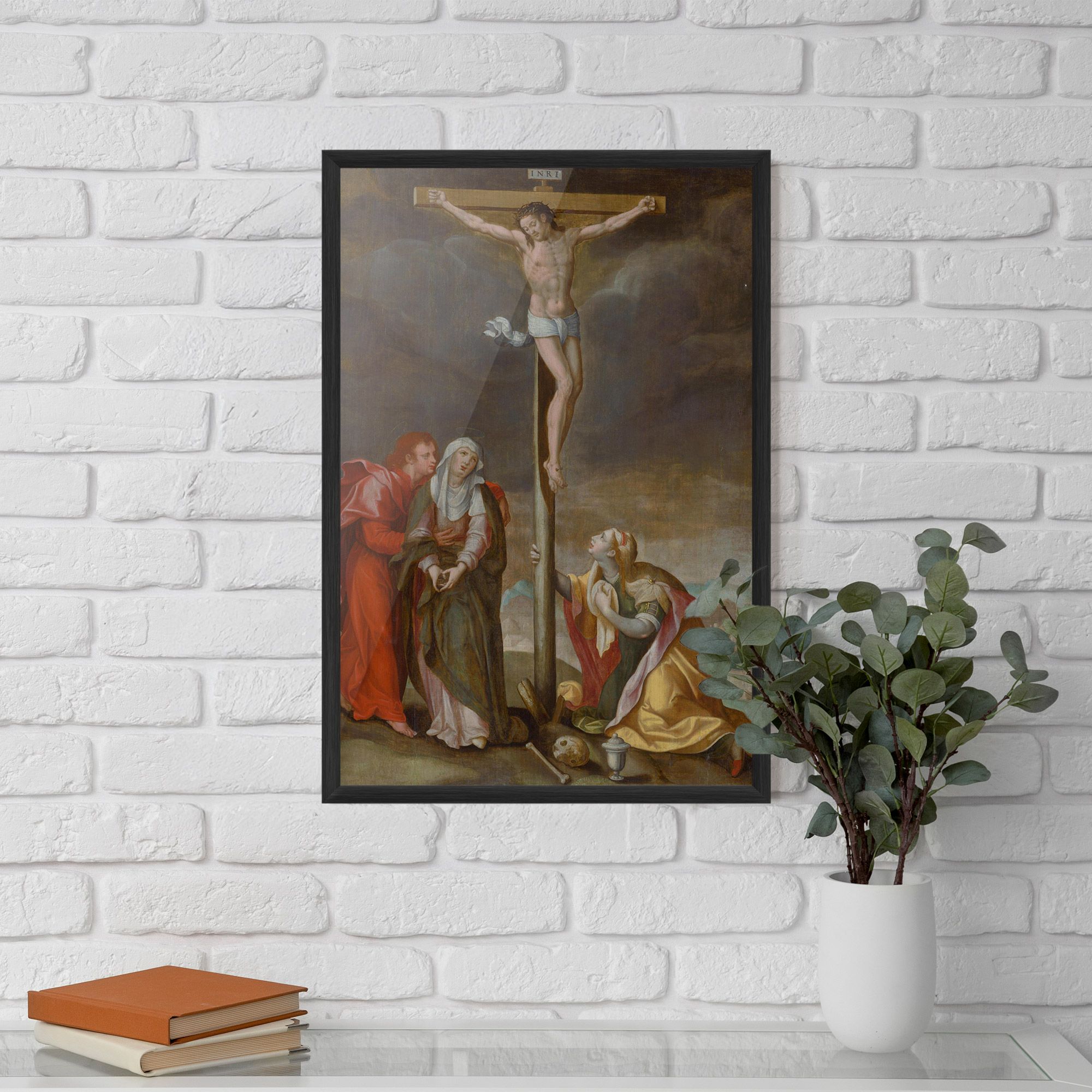 Gerahmte Poster Old Cross Jesus mockup 5