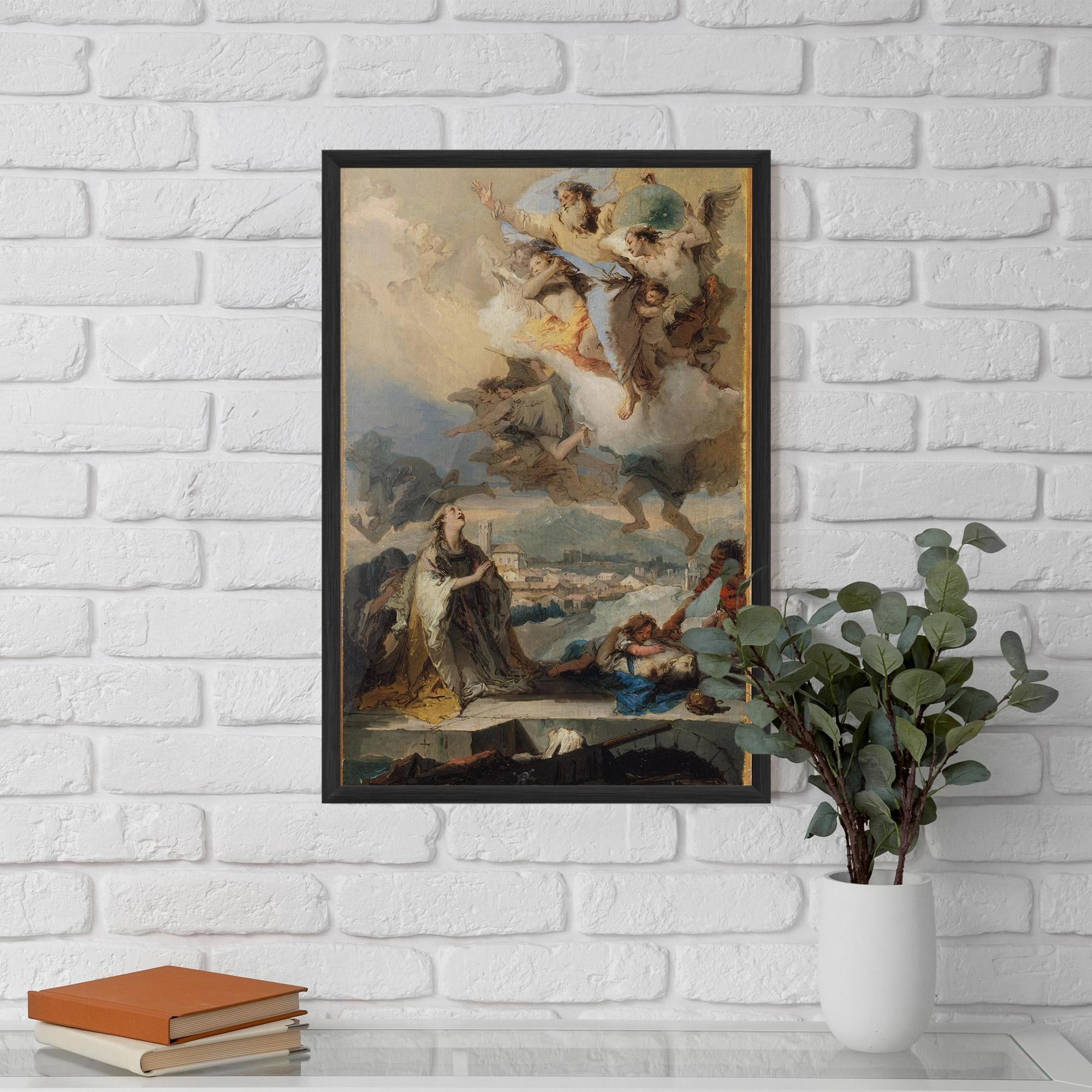 Gerahmte Poster Sky Angel Art mockup 5